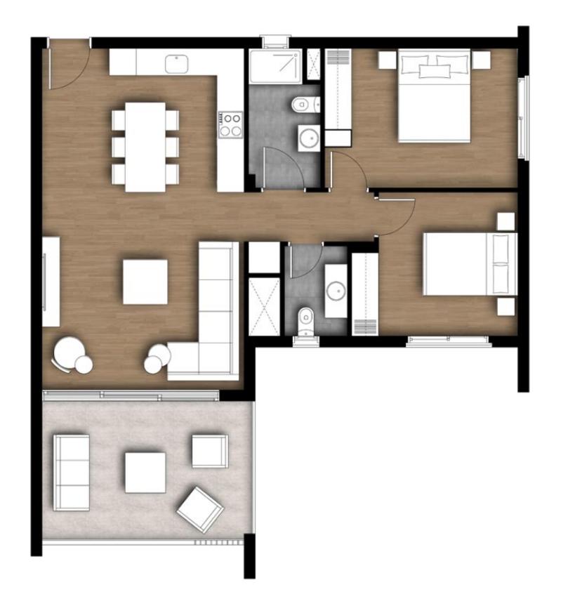 Apartment With Garden View