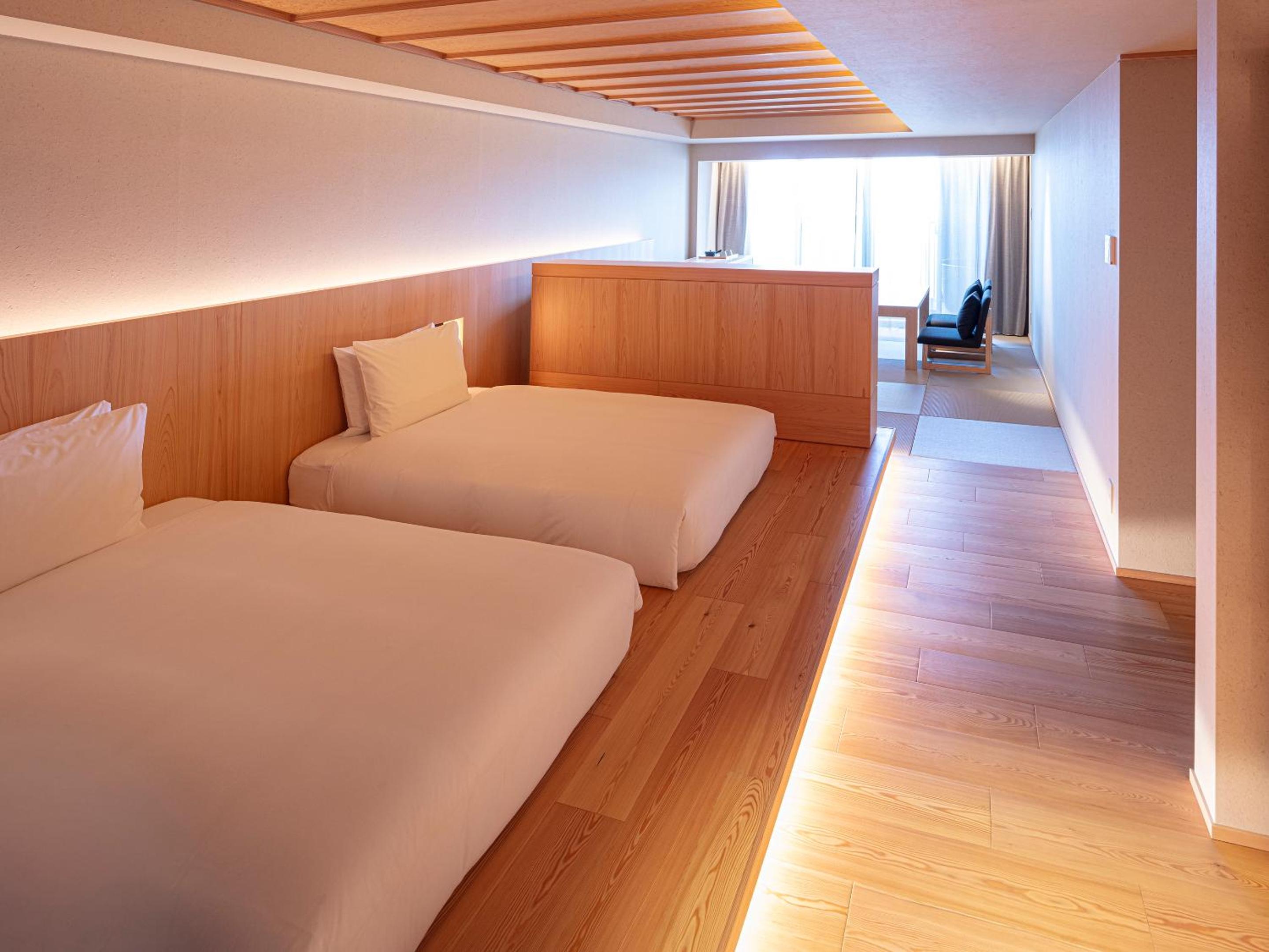 Terrace Bath Premium Twin Room with Open-Air Bath - Photo 1