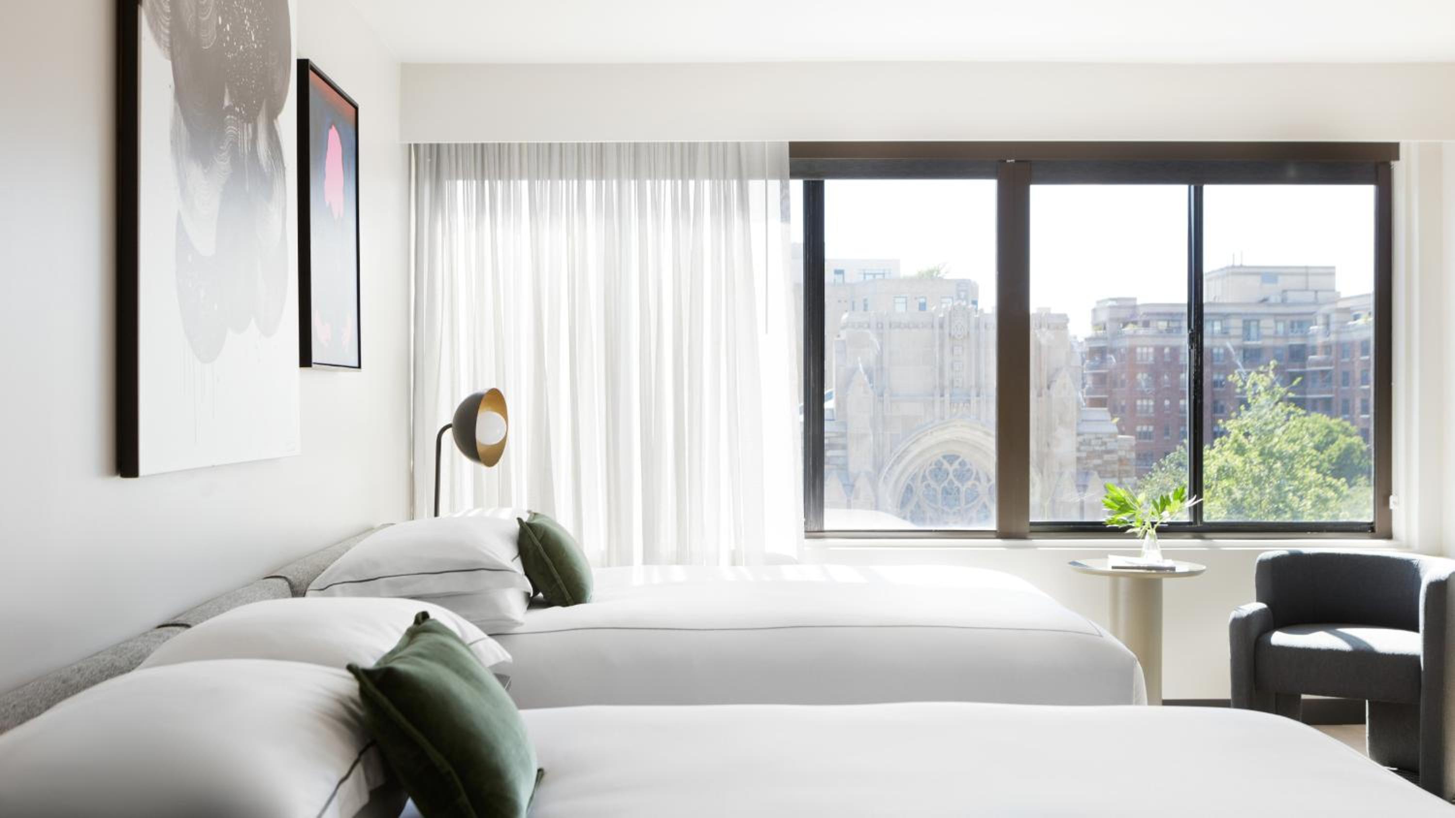 Queen Room with Two Queen Beds and Mobility Accessible Roll-In Shower at Kimpton Banneker Hotel by IHG in Washington
