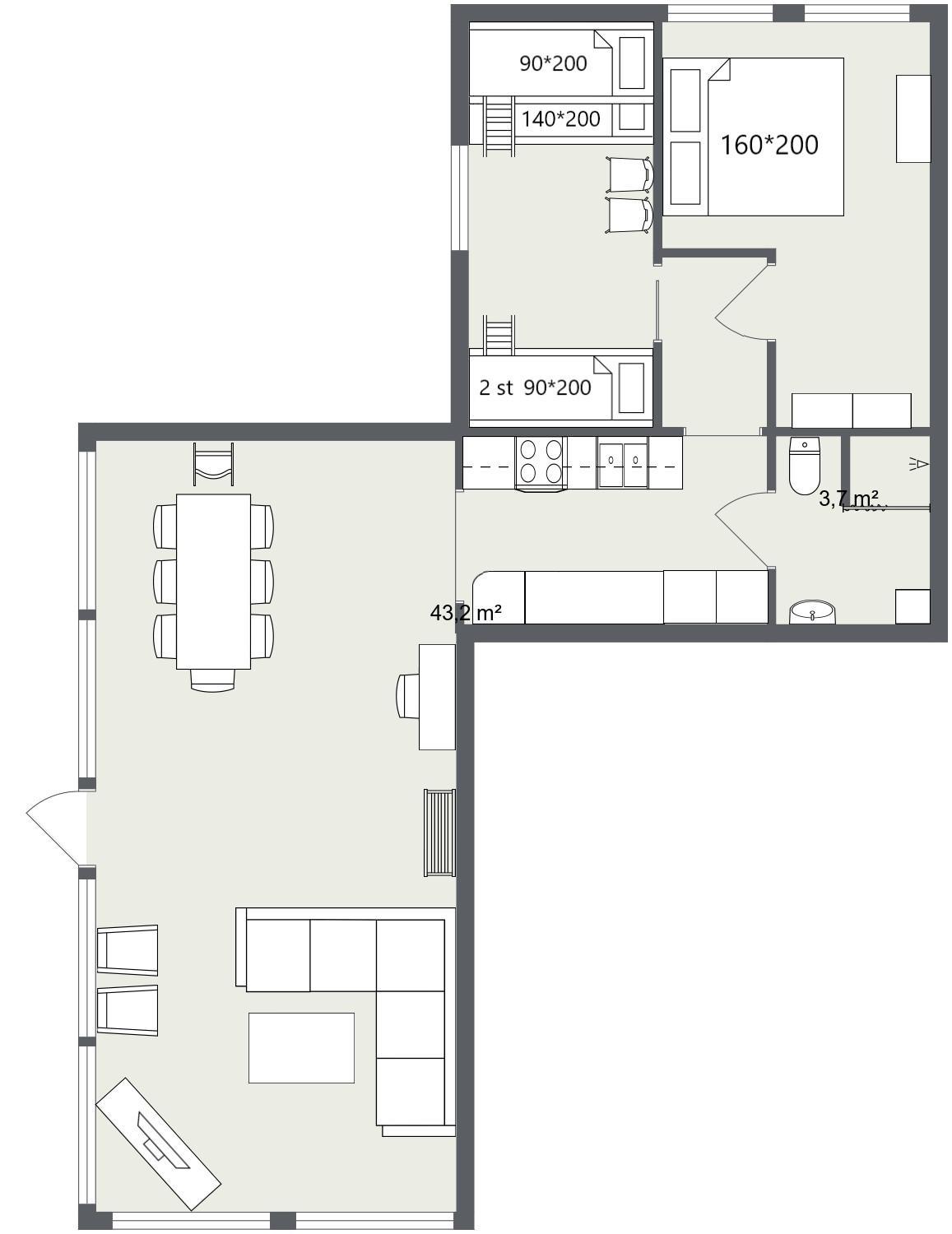 Two-Bedroom Apartment with Sea View photo 2
