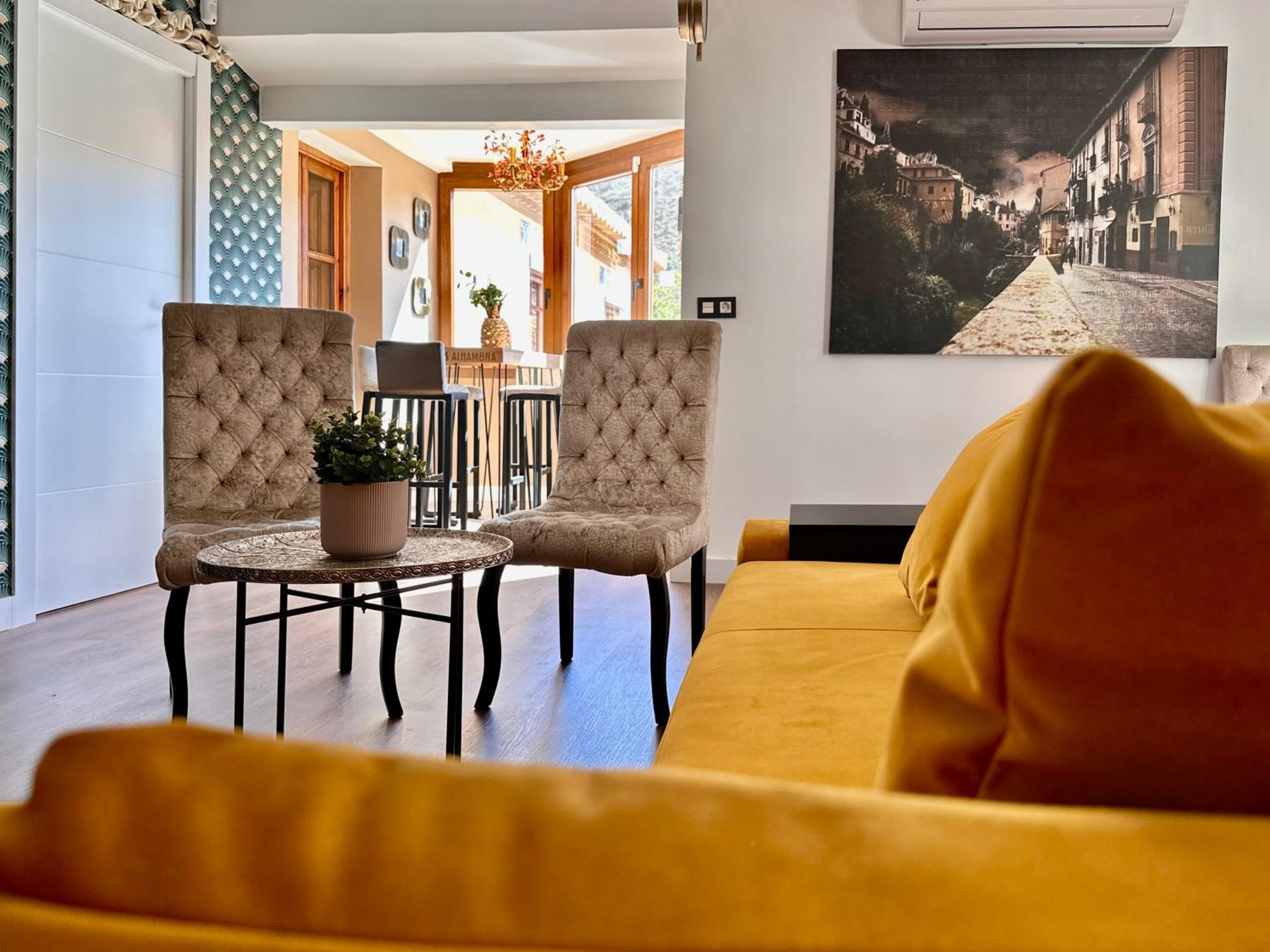 Apartamento con vista al jardín