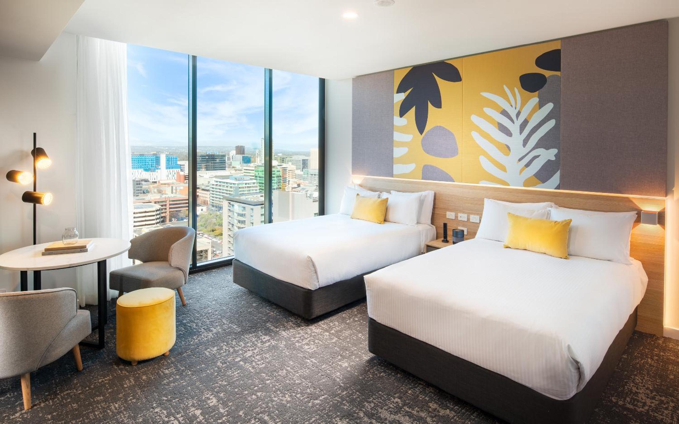 Premium Room with Two Double Beds and Hills View - Photo 3