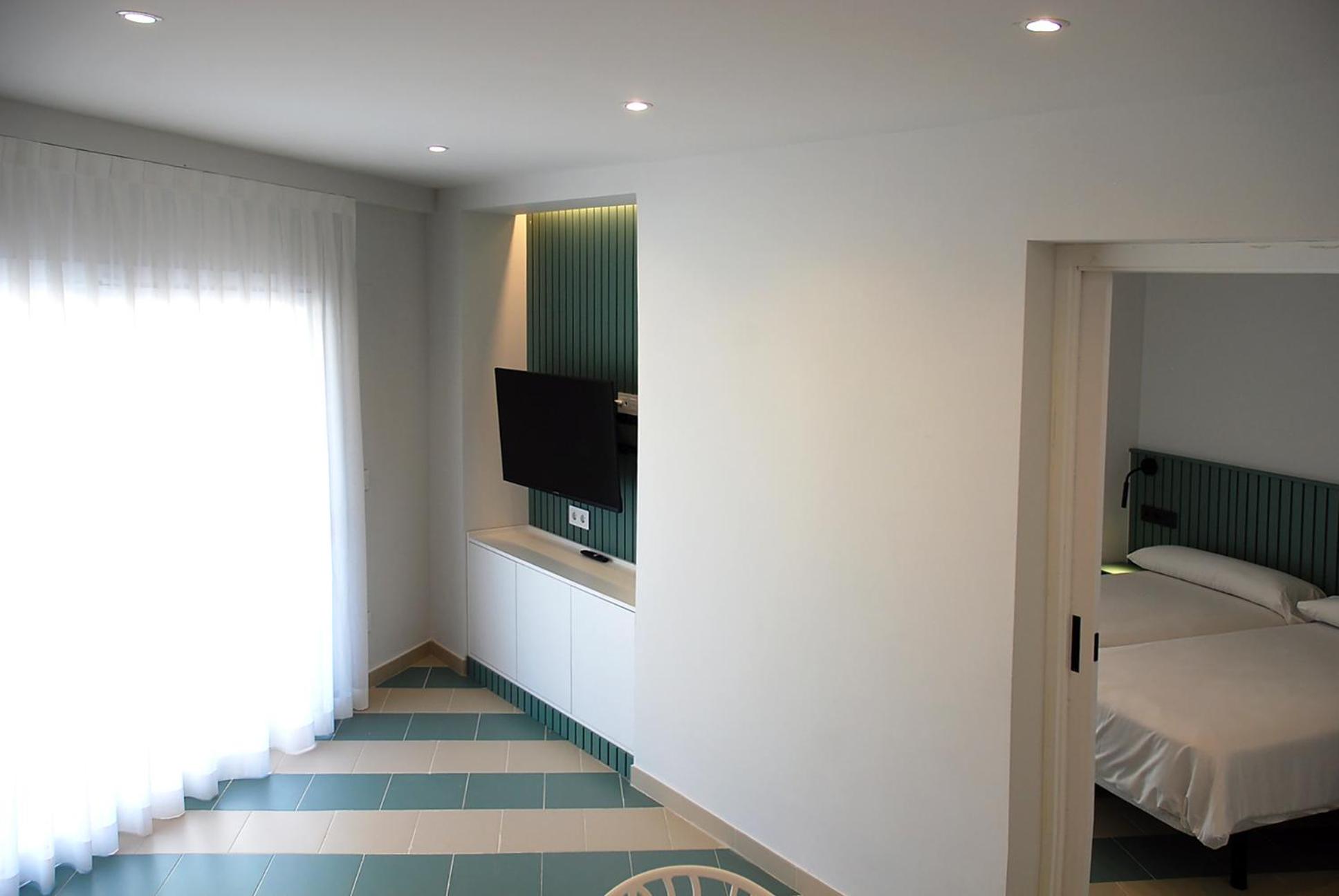 Apartamento de una habitación con vista al jardín