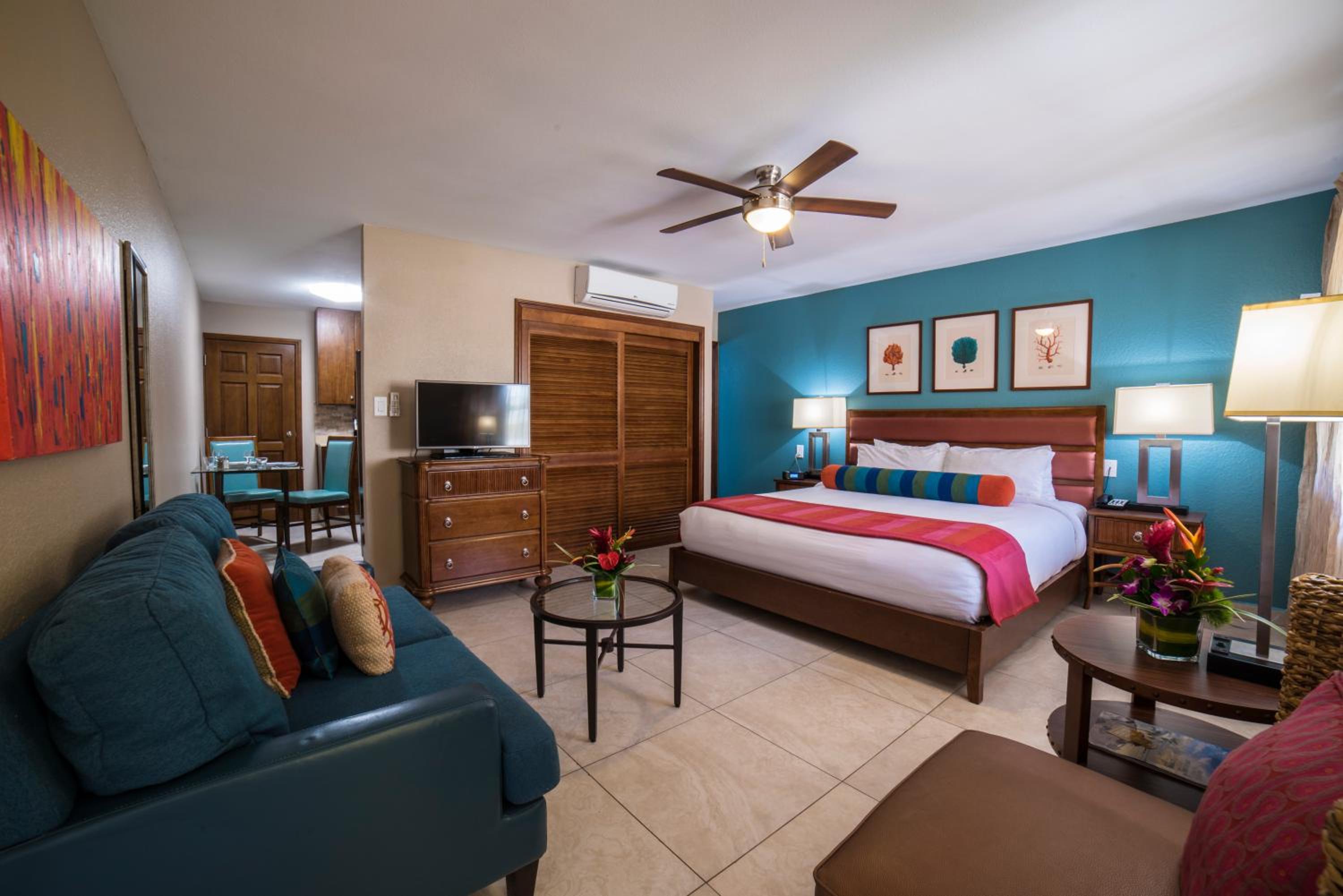 Deluxe Studio with Fully Equipped Kitchen.