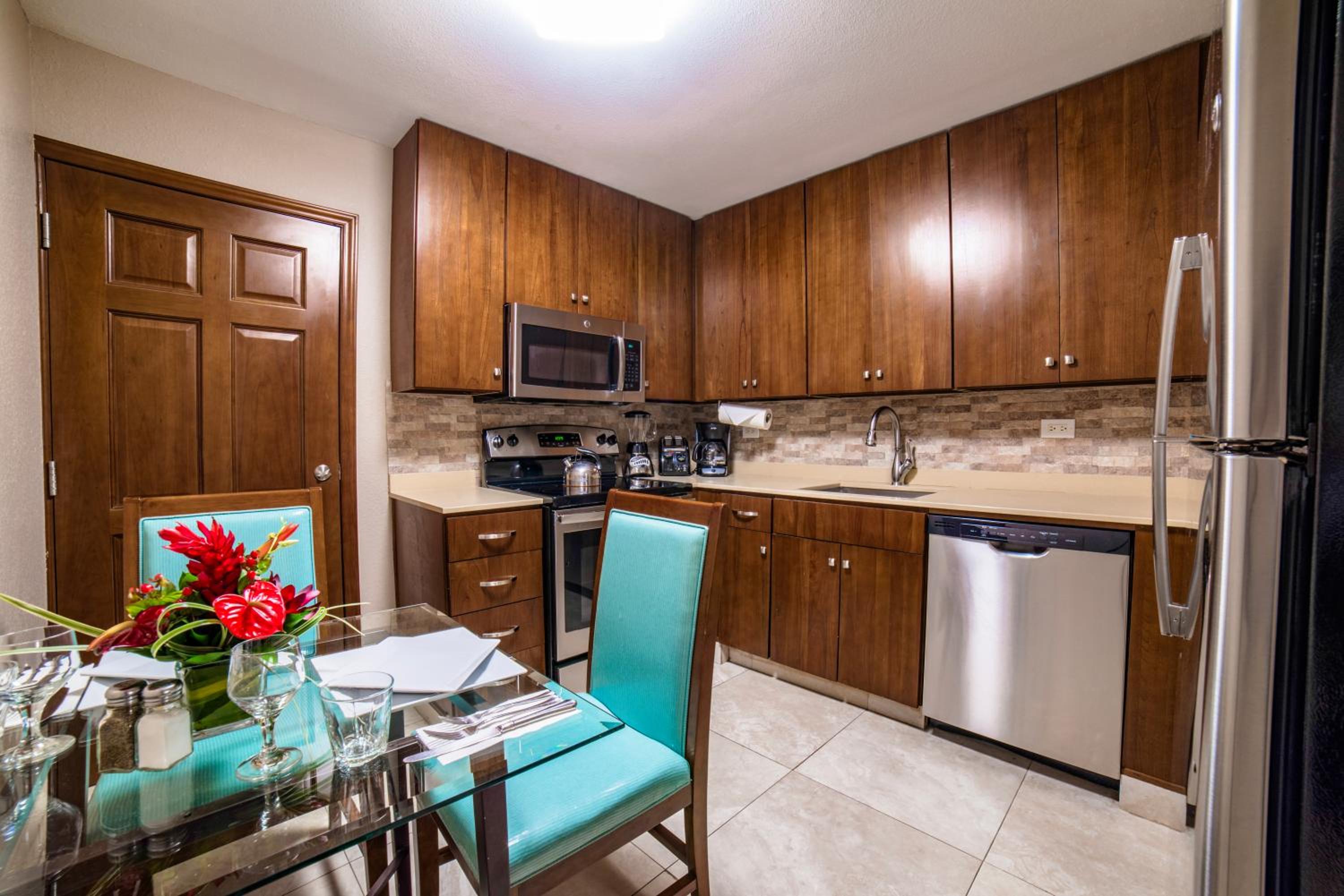 Deluxe Studio with Fully Equipped Kitchen.