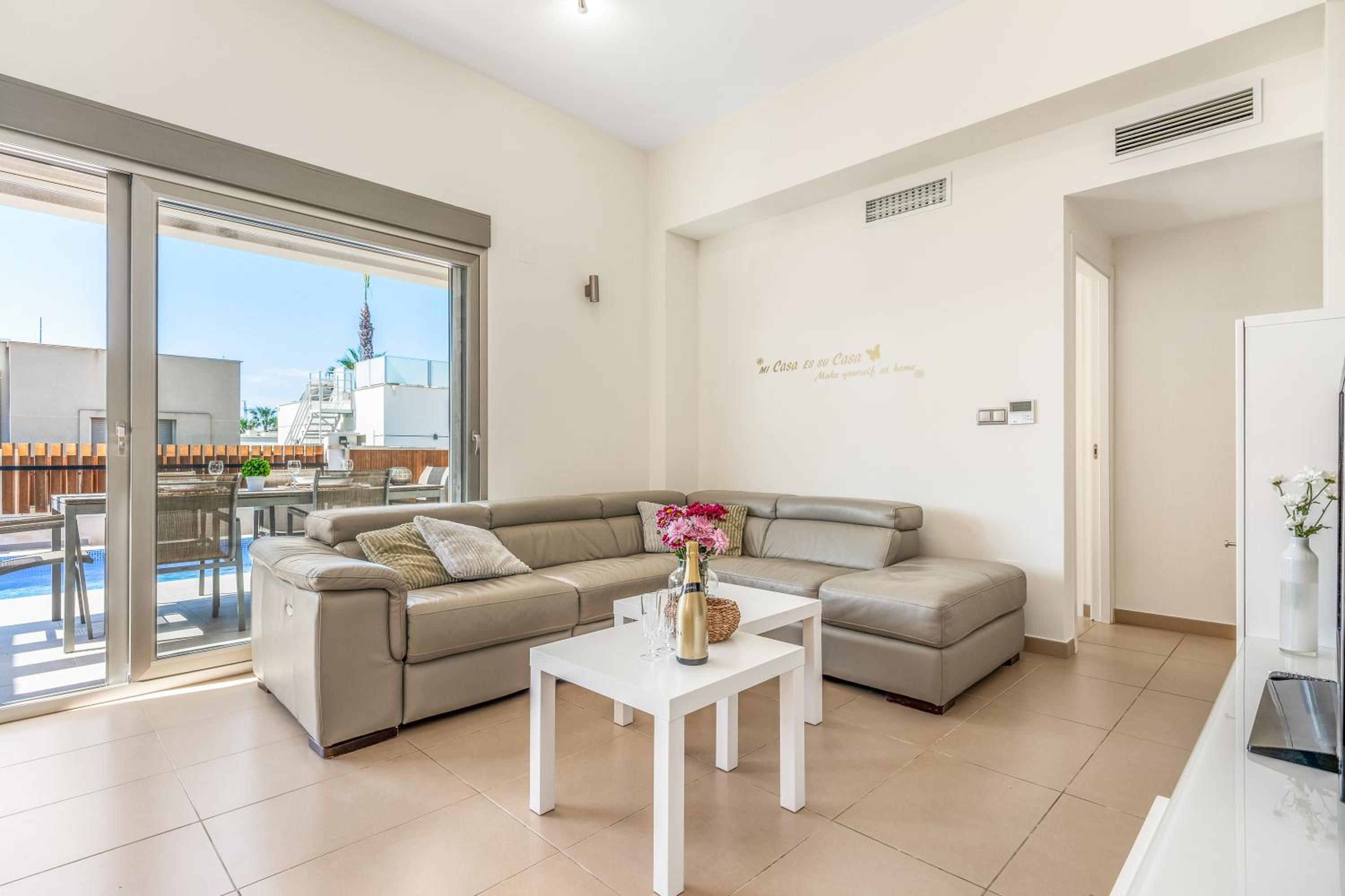 Villa con vistas al jardín