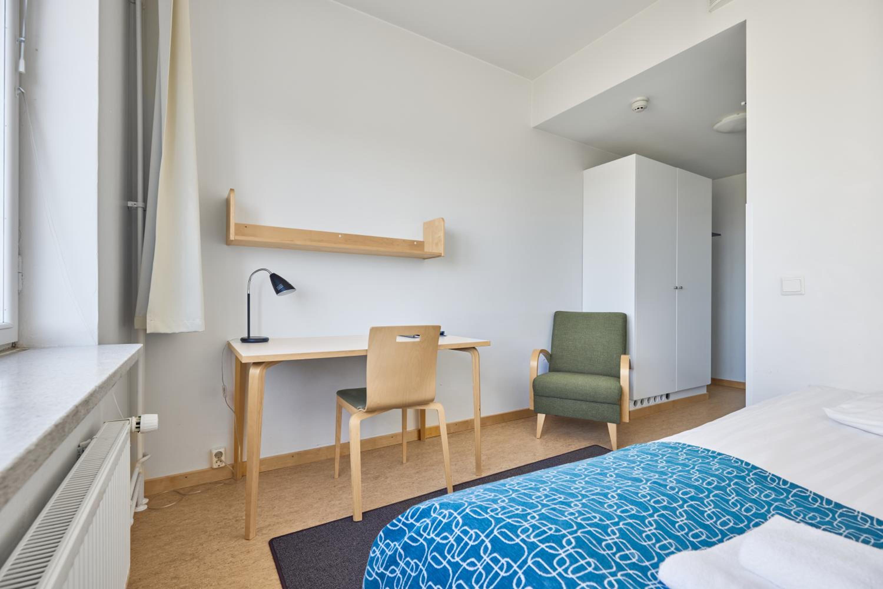 Compact double room with a view