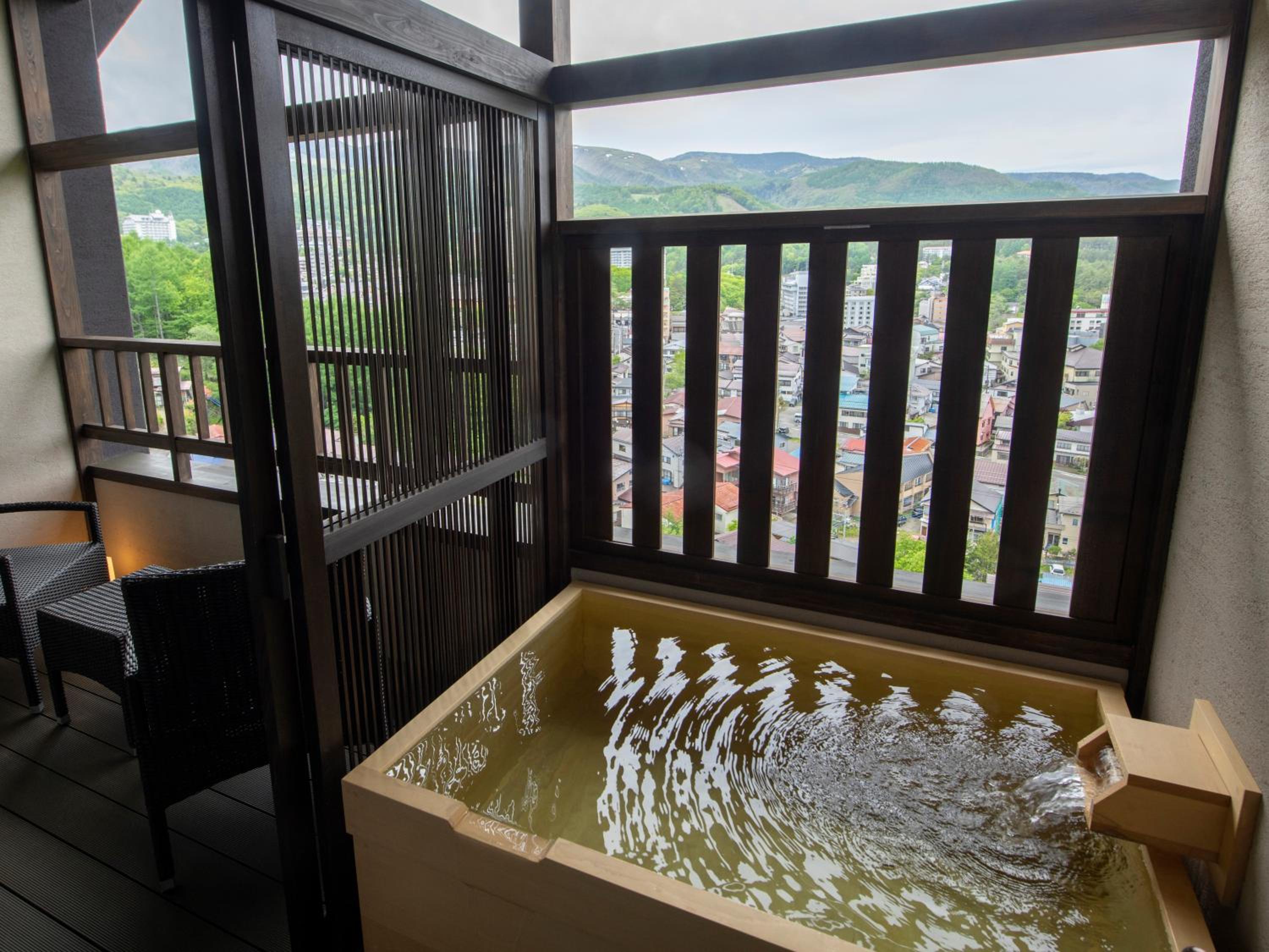 Deluxe Twin Room with Open-Air Bath - Photo 12
