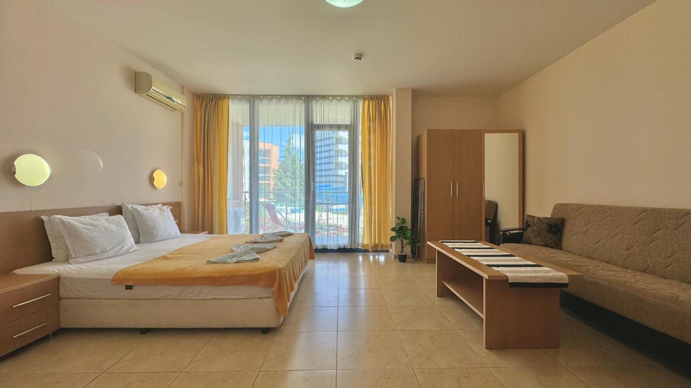 Studio with Pool View