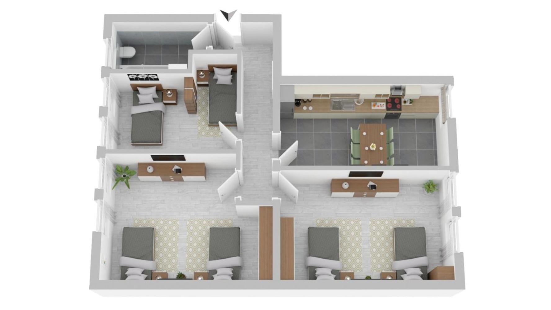 Three-Bedroom Apartment photo 2
