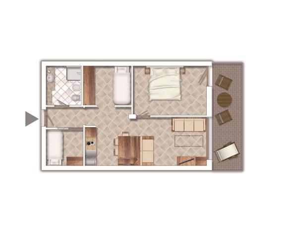 Three-Bedroom Apartment photo 2