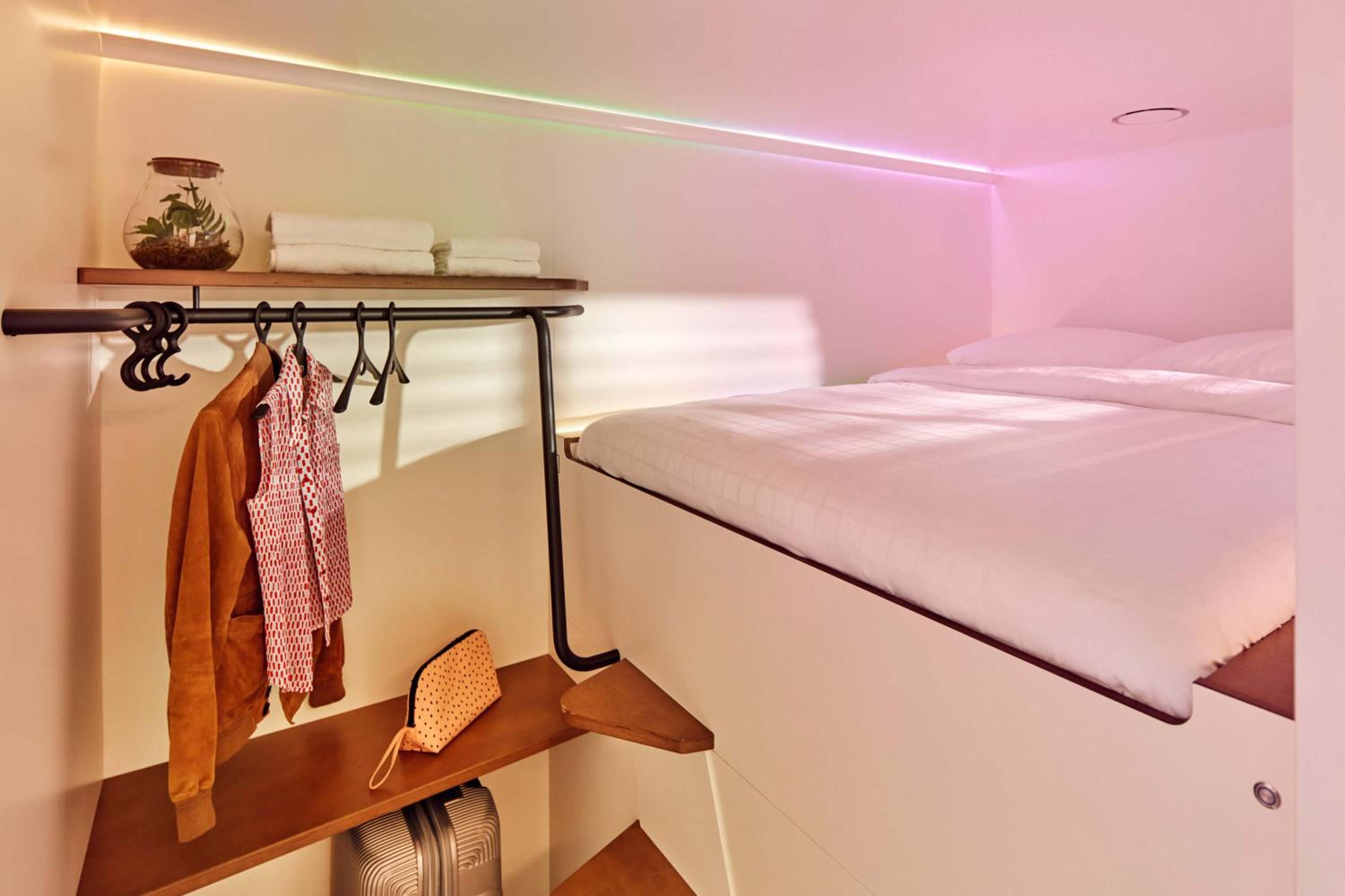 Hub with shared bathroom
