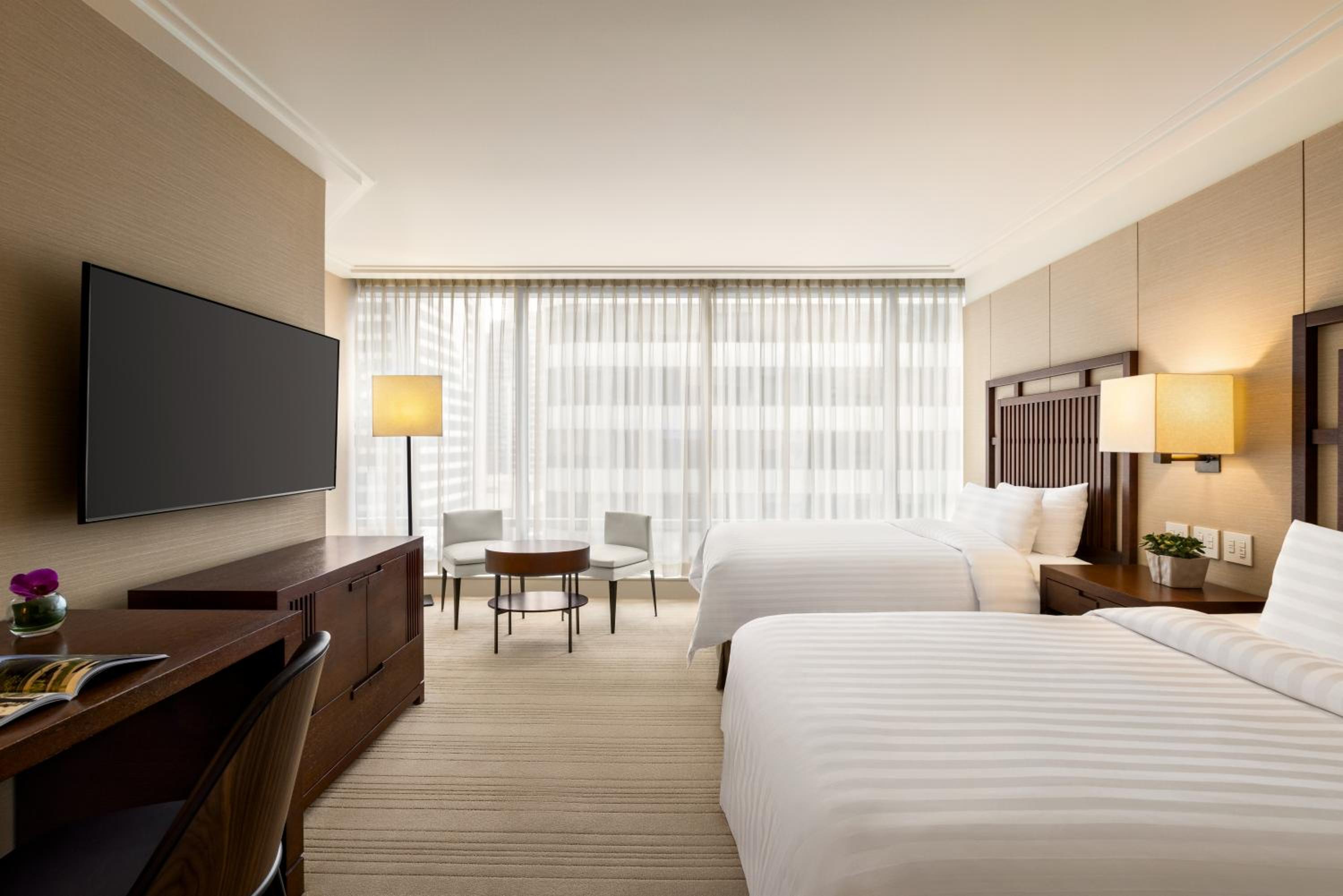 Double Room with Two Double Beds and City View
