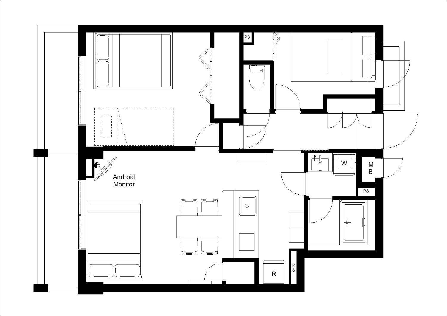 Three-Bedroom Apartment photo 2