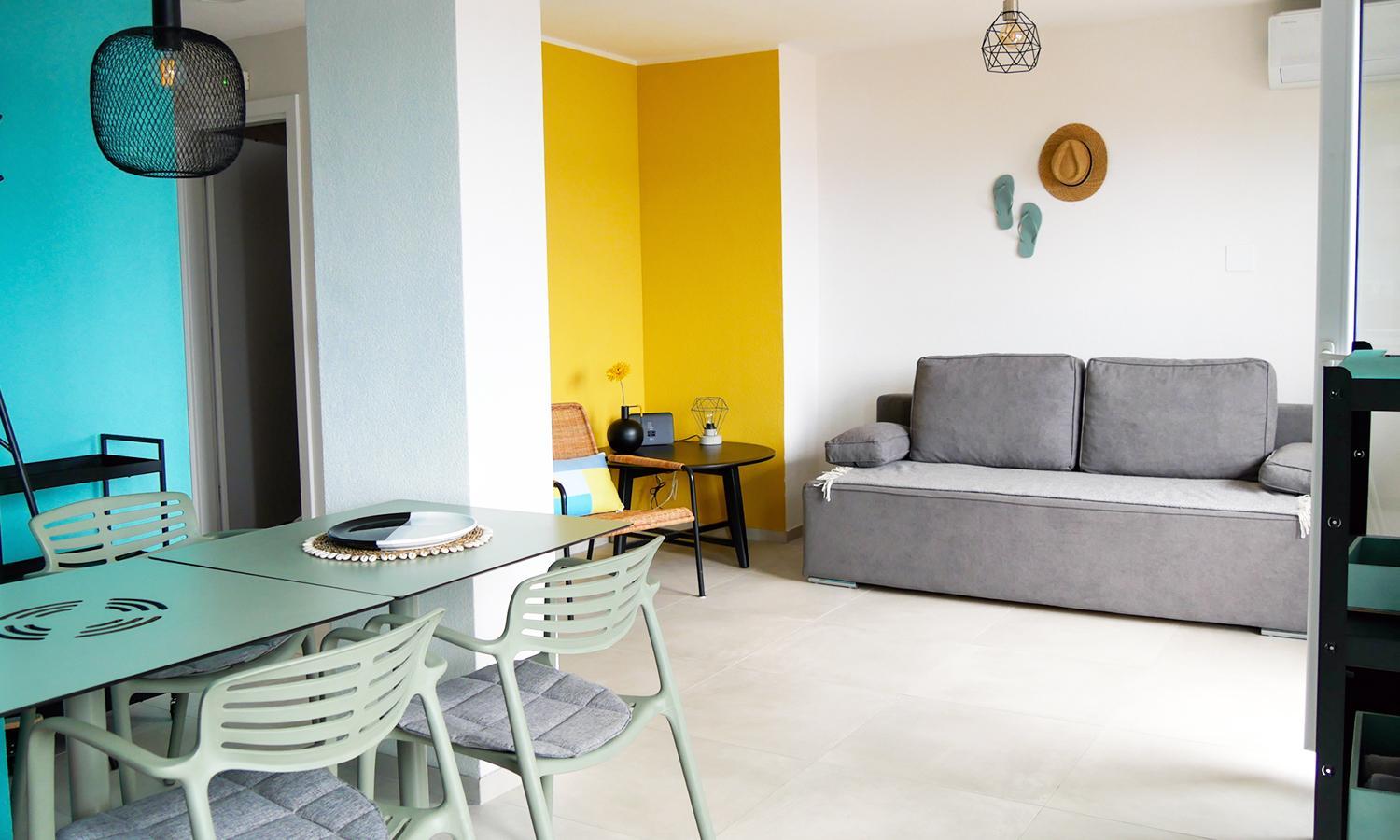 One-Bedroom Apartment with Balcony and Sea View