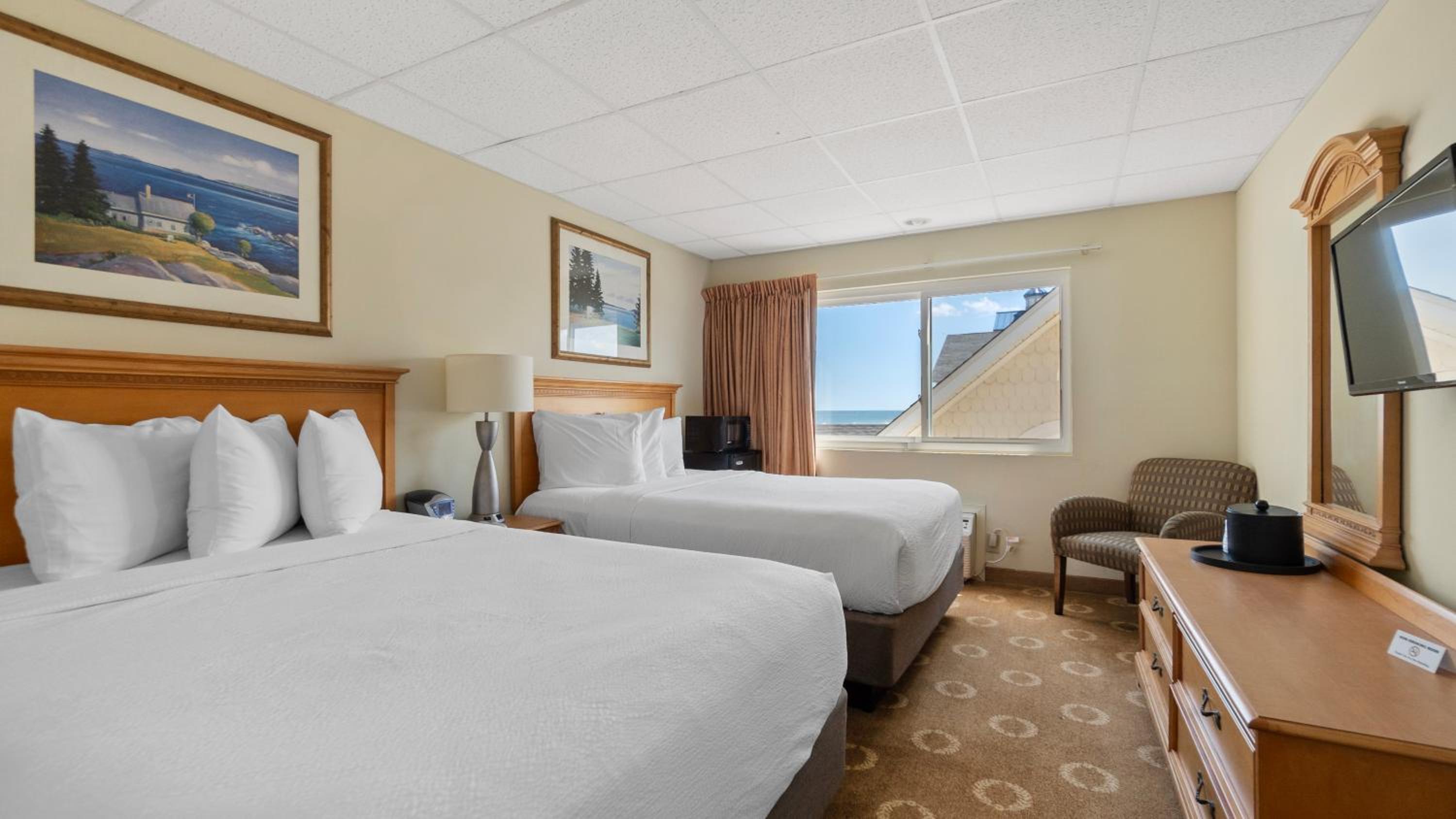 Ocean Side View Two Double Beds photo 1