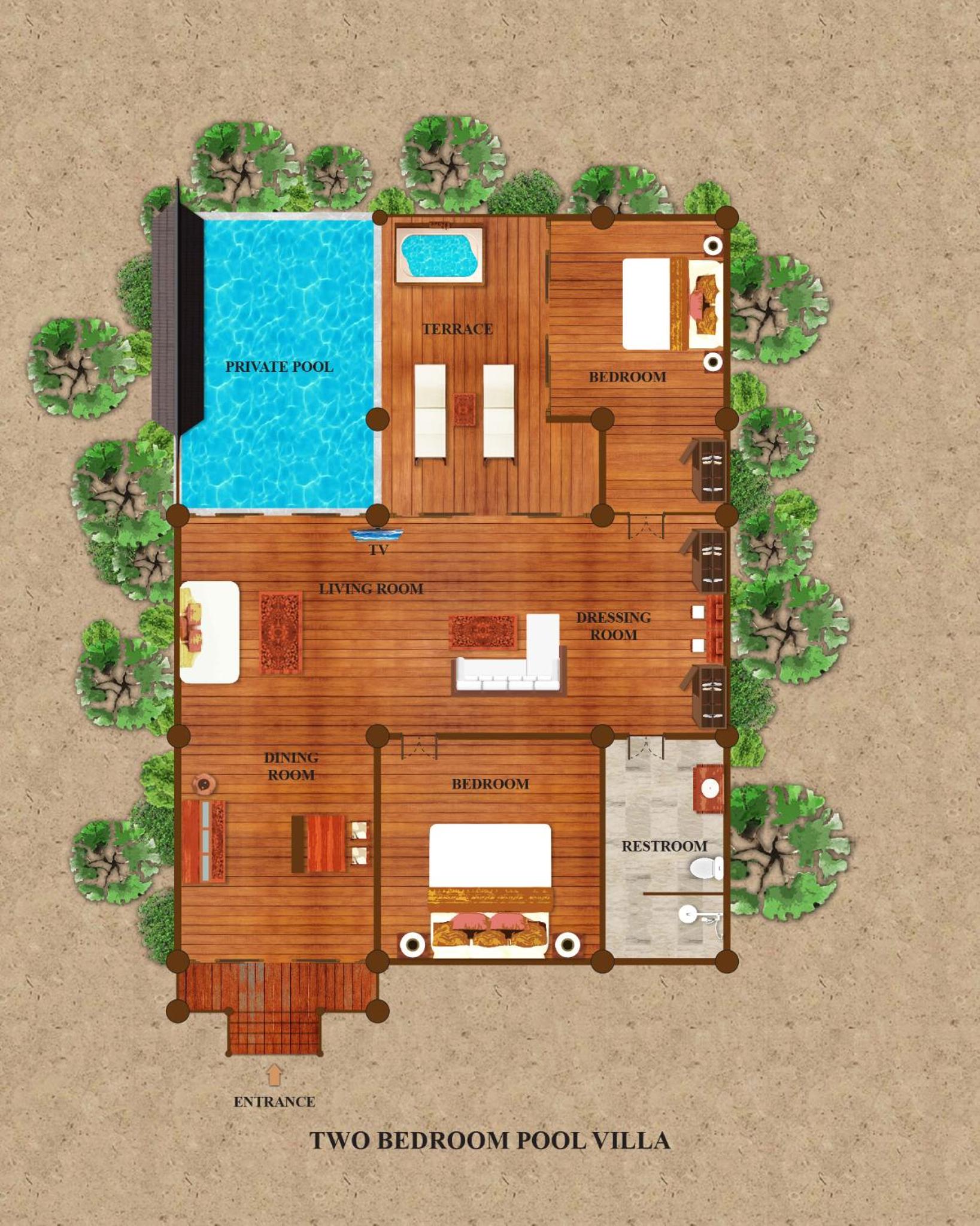 Two Bedroom Pool Villa - Photo 11