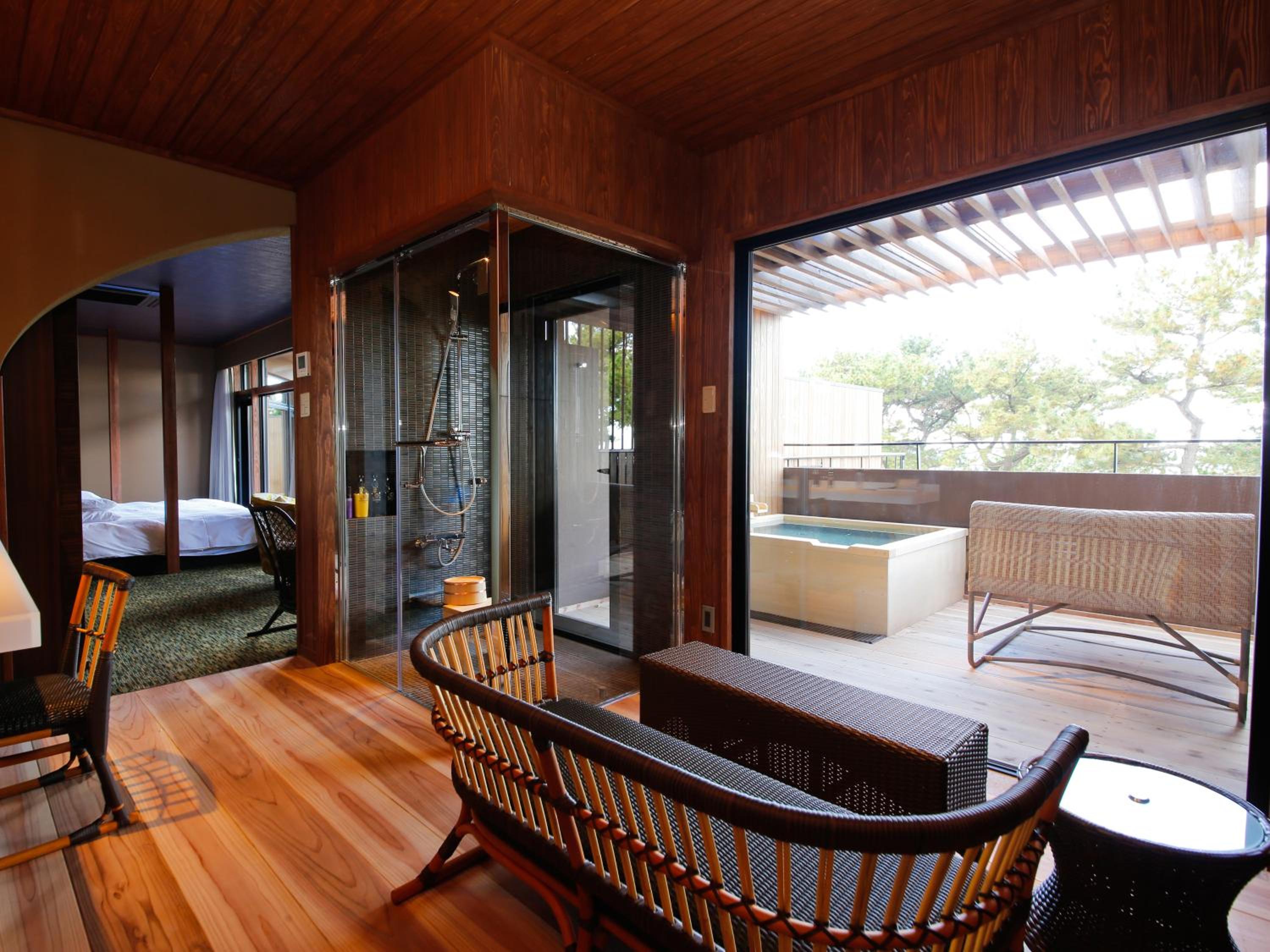 Japanese-Western Room with open-air bath TYPE C - Non-Smoking (2nd Floor) photo 2