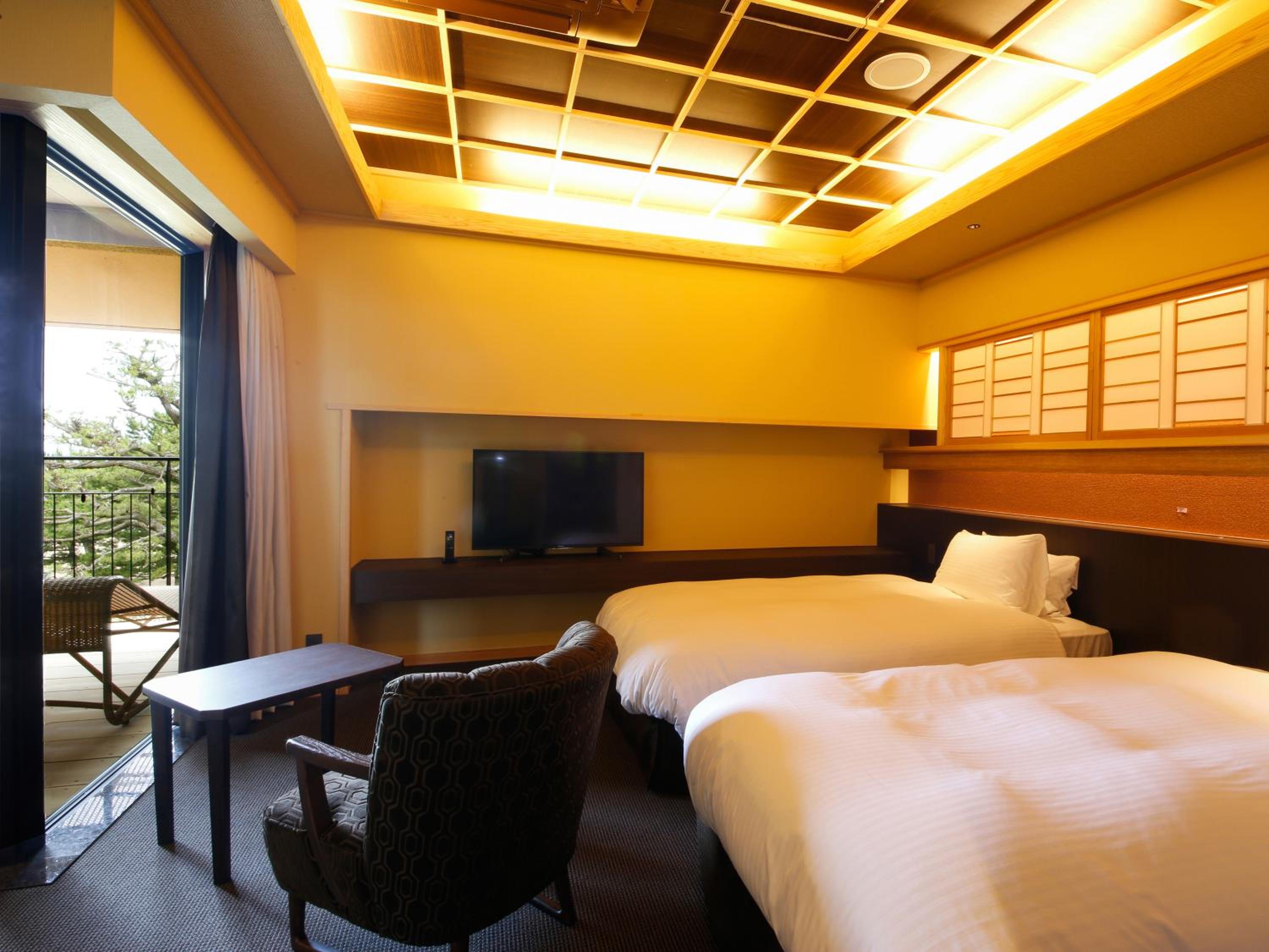 Japanese-Western Room with open-air bath TYPE I - Non-Smoking (3rd Floor)