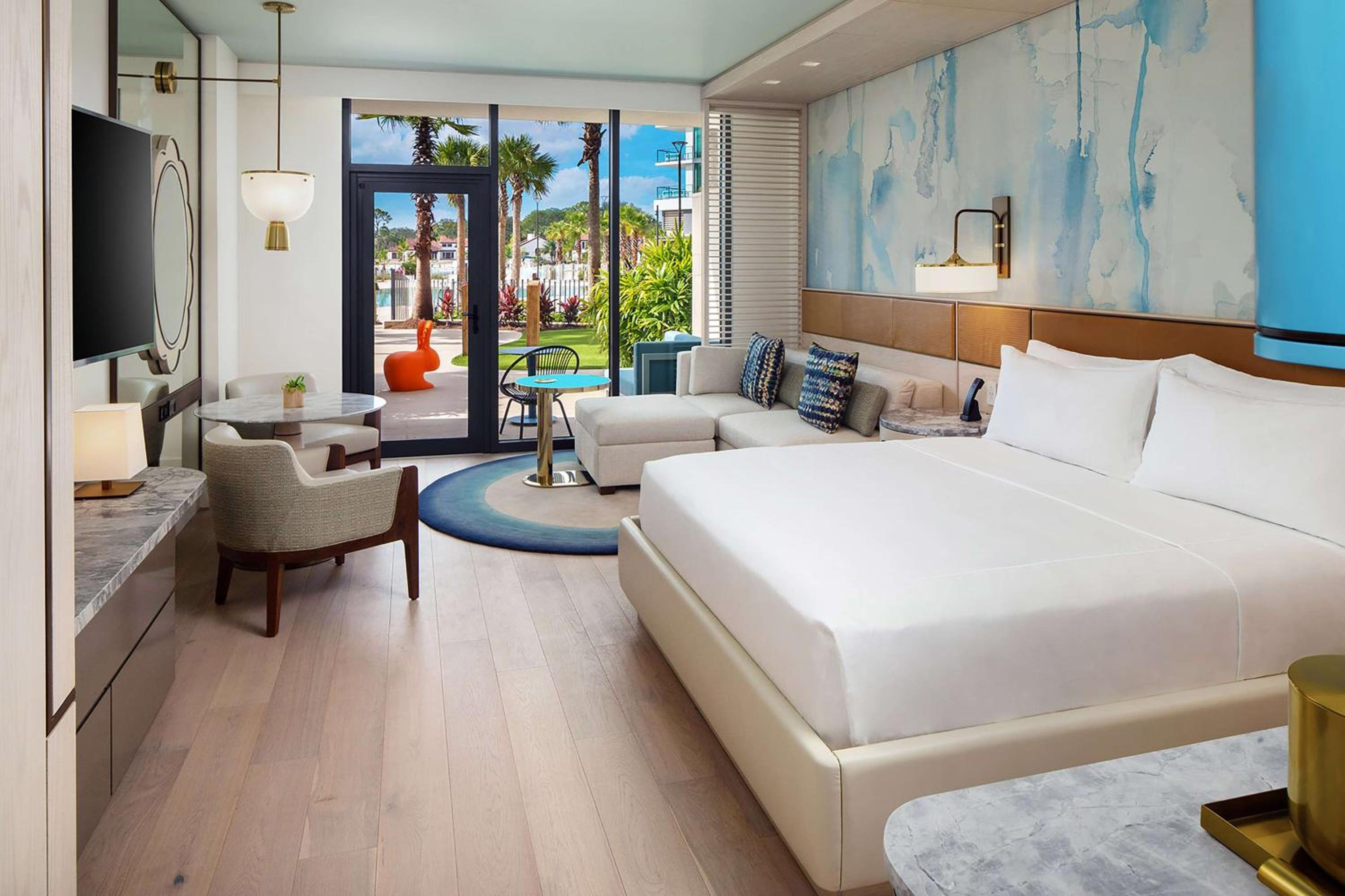 King Room with Patio and Poolside