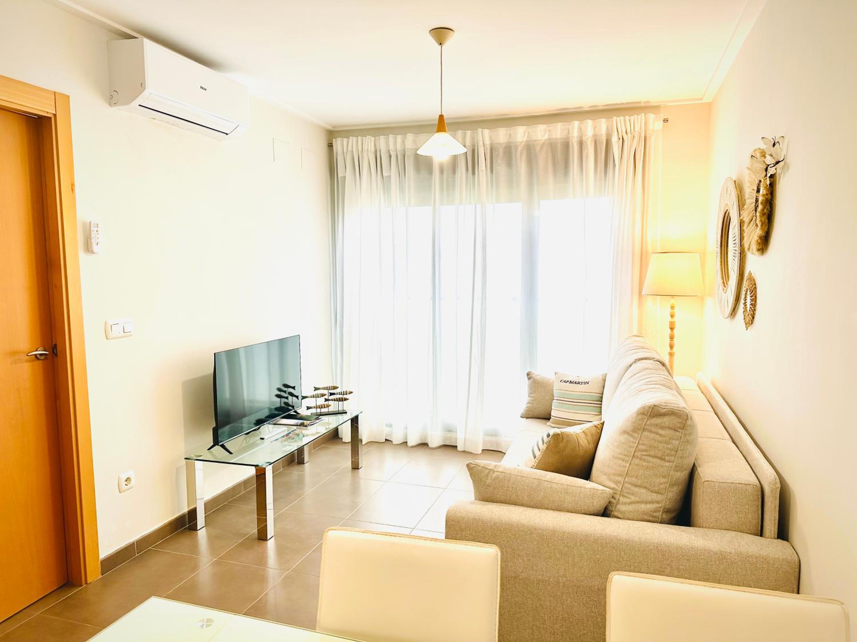 Apartamento con vista a la piscina