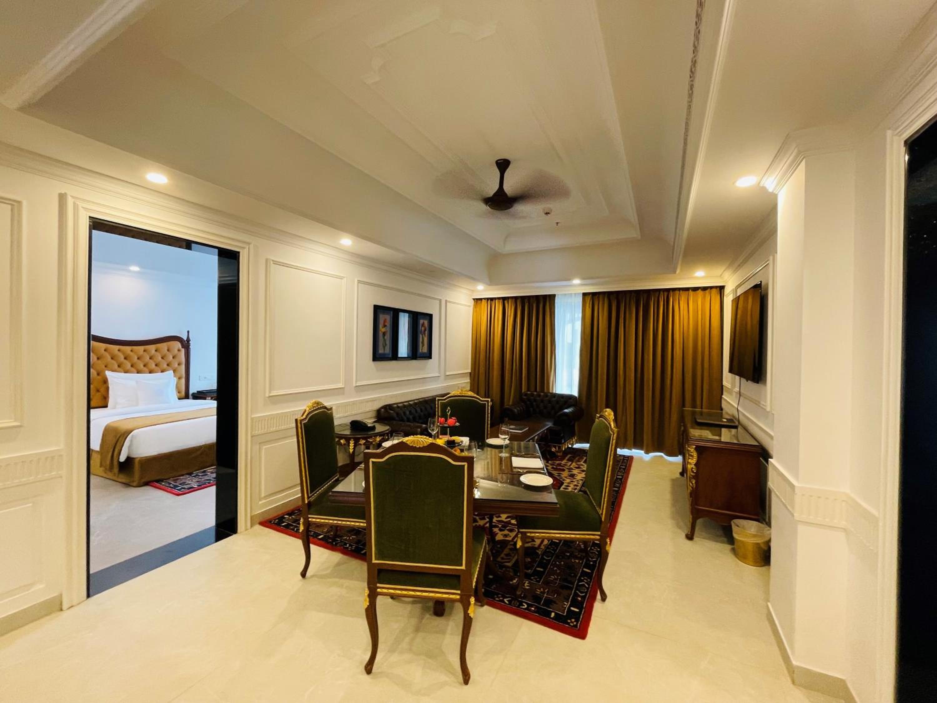 Two-Bedroom Villa - 10% Discount on Foods & Soft Beverages* | 15% Discounts on Laundry Services* | INR 500 spa credit during your stay on selective Massage services. TnC Apply.* | Free Mini-bar - 2 cans of soft Beverages (Once on Arrival) Two-Bedroom Villa - 10% Discount on Foods & Soft Beverages* | 15% Discounts on Laundry Services* | INR 500 spa credit during your stay on selective Massage services. TnC Apply.* | Free Mini-bar - 2 cans of soft Beverages (Once on Arrival)