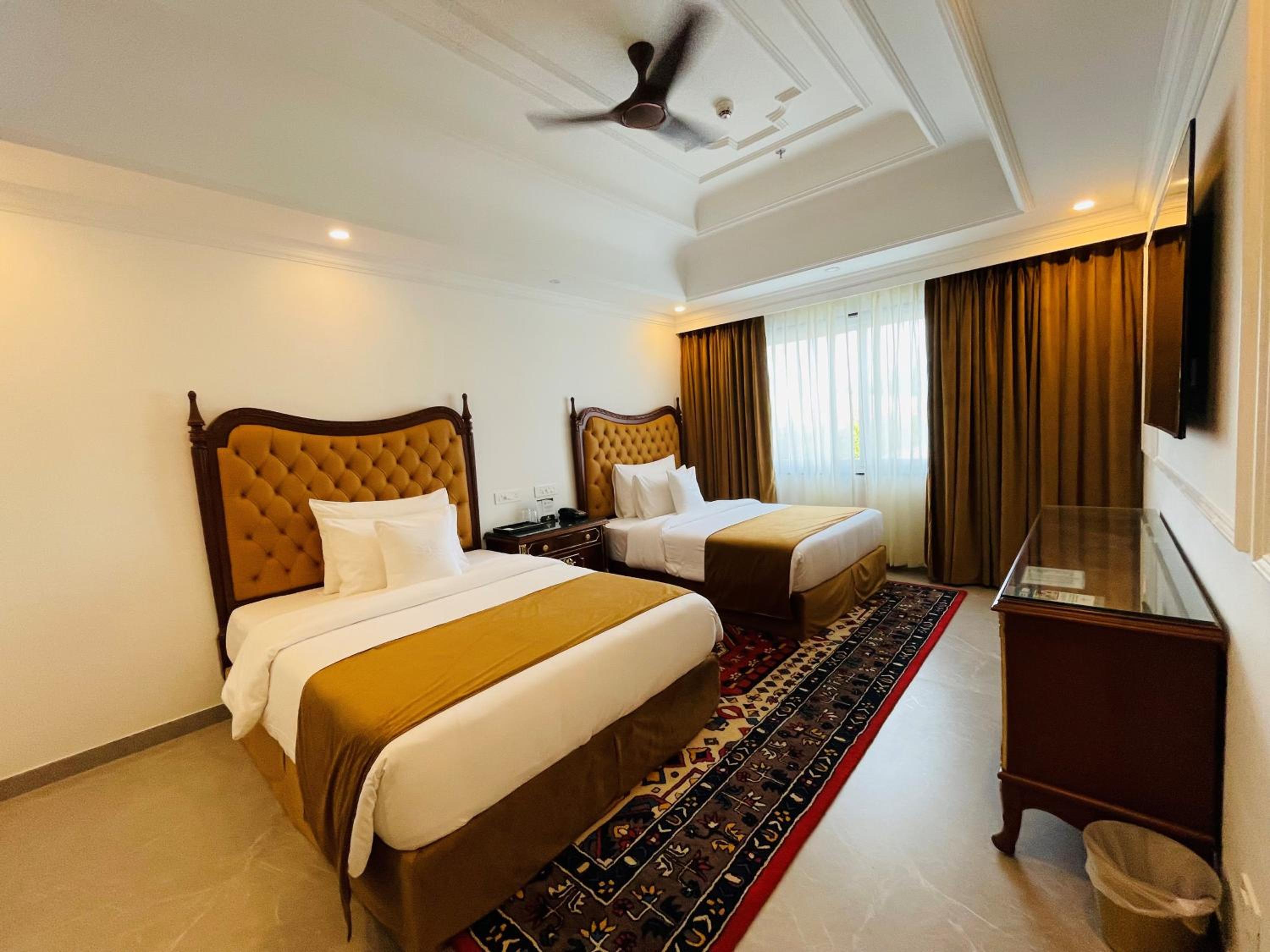 Two-Bedroom Villa - 10% Discount on Foods & Soft Beverages* | 15% Discounts on Laundry Services* | INR 500 spa credit during your stay on selective Massage services. TnC Apply.* | Free Mini-bar - 2 cans of soft Beverages (Once on Arrival)