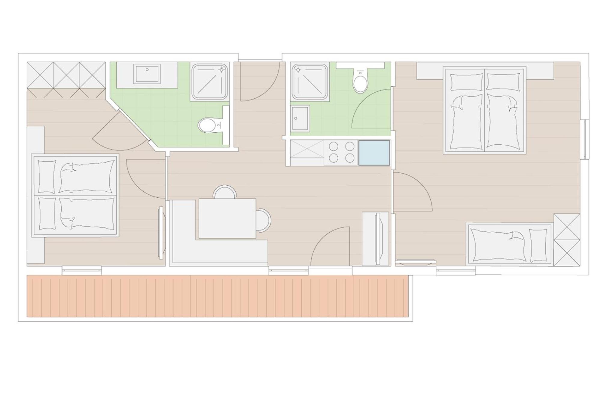 Apartment with Mountain View photo 3