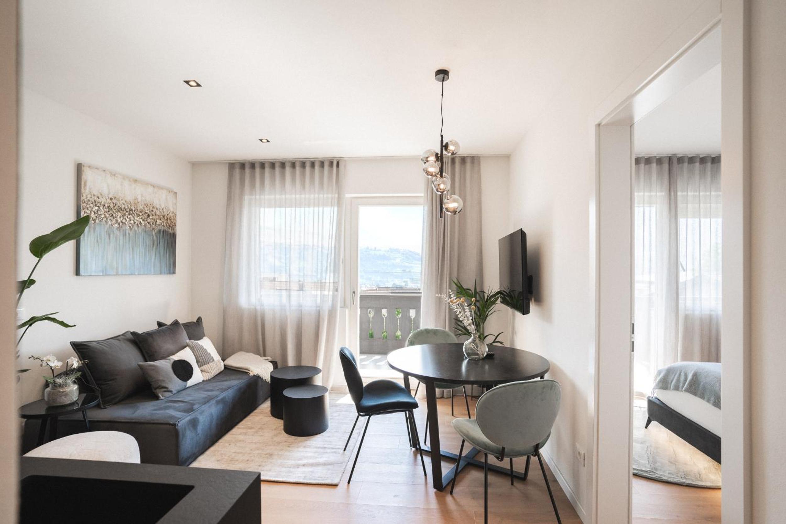 One-Bedroom Apartment with Balcony and Mountain View   photo 1