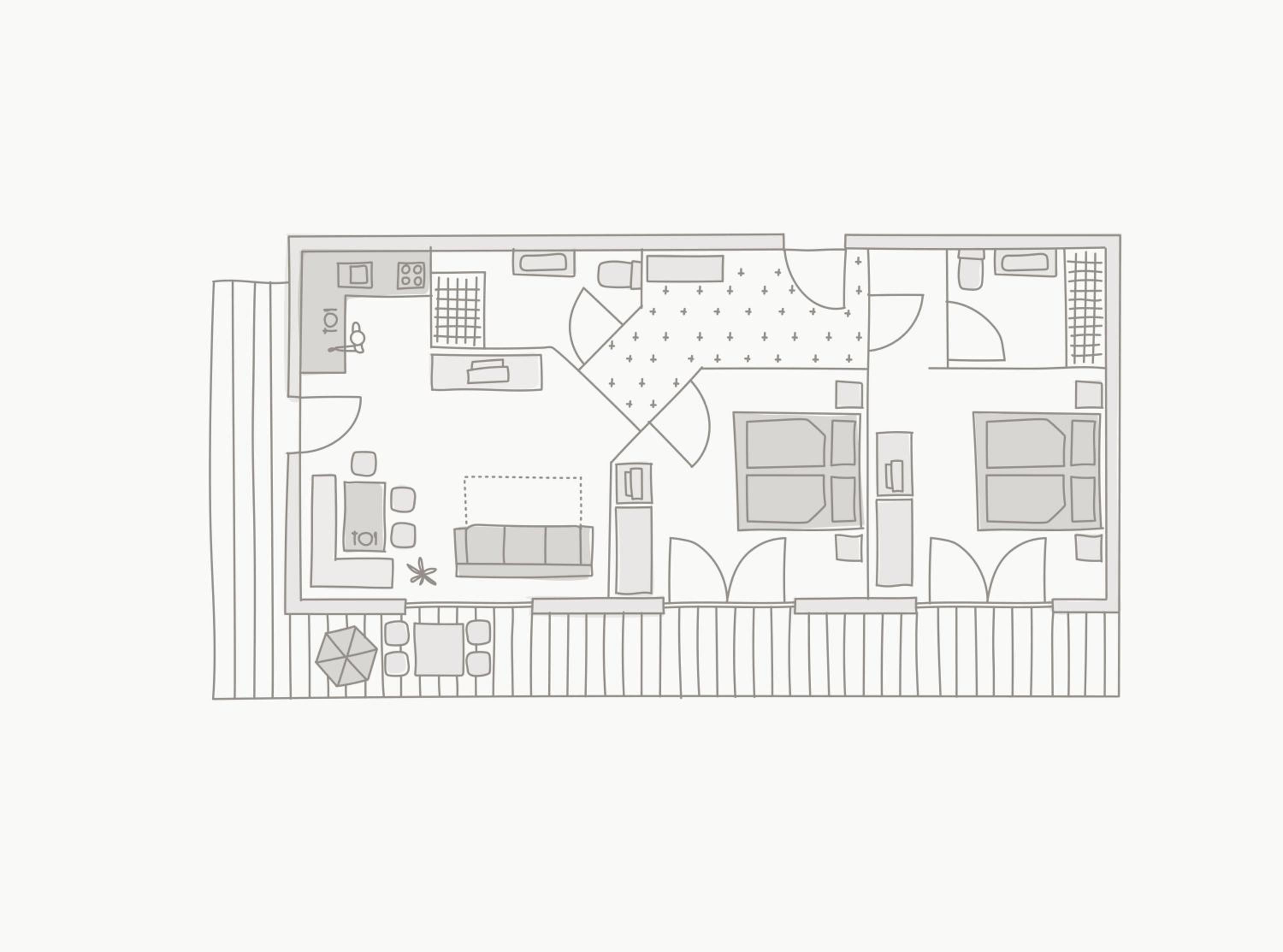 Family Apartment with Two Bedrooms