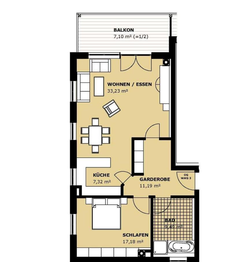 Apartment with Balcony photo 2