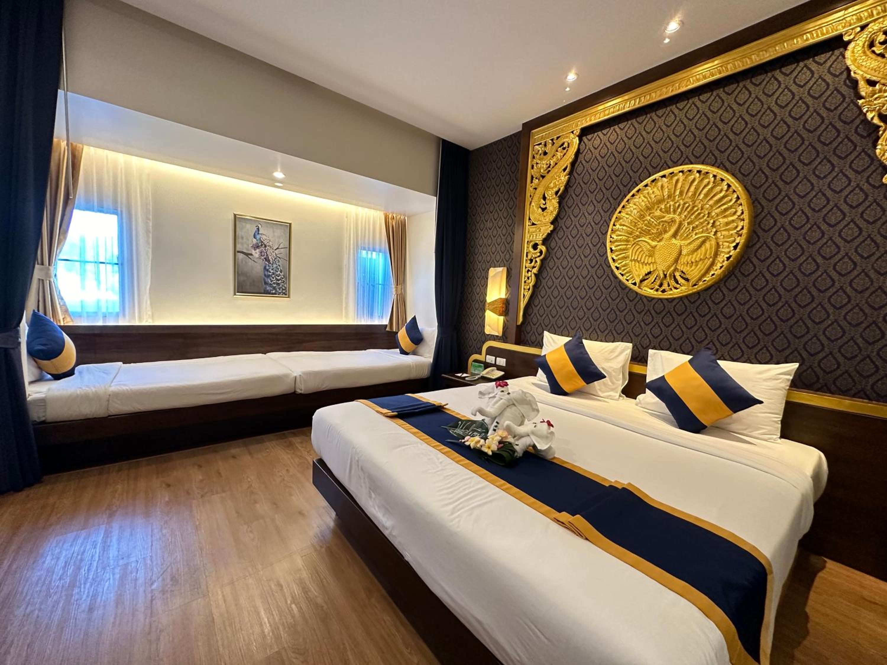 Relax in luxury with stylish comfort and vibrant decor!