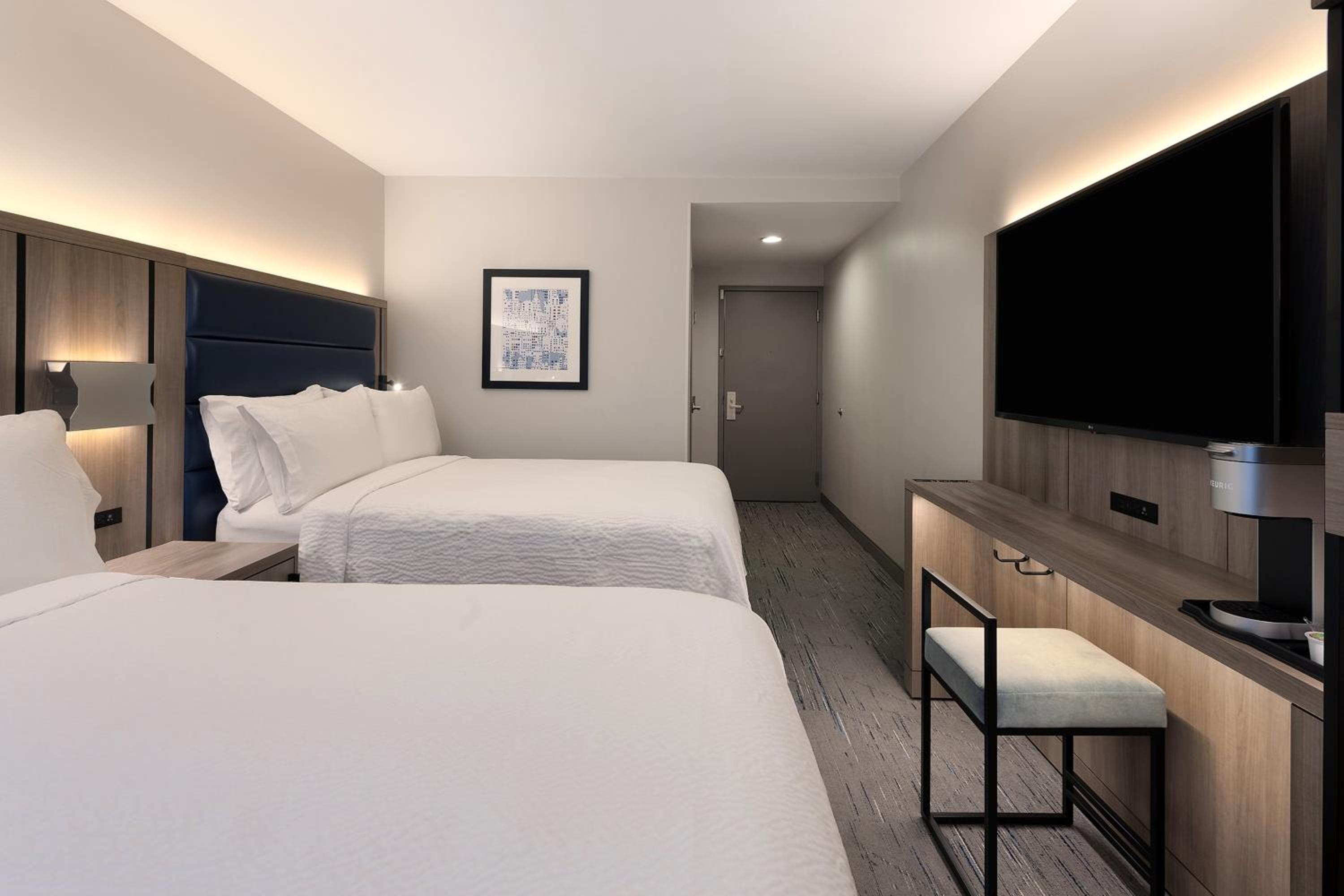 Standard Double Room with Two Double Beds and Courtyard View