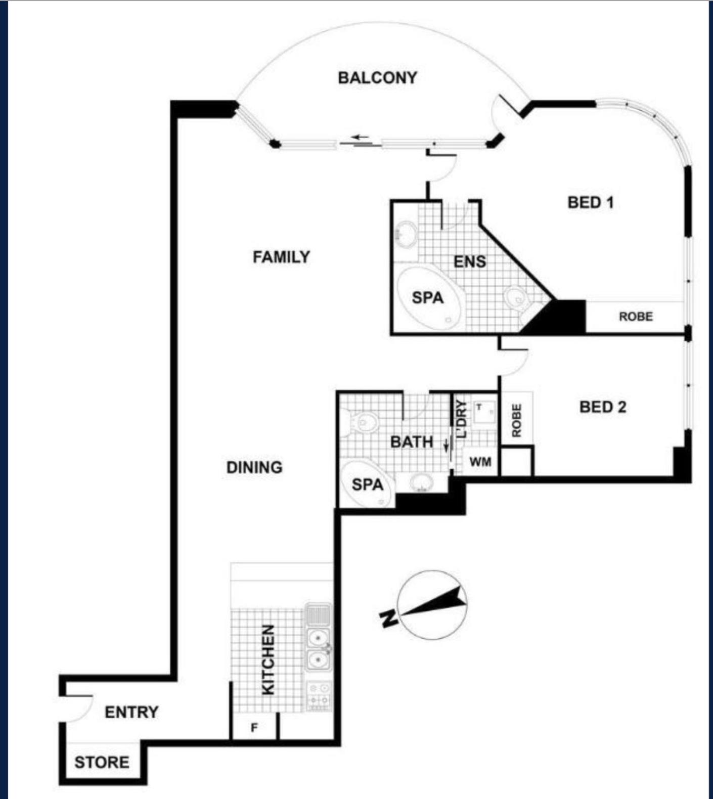 Two-Bedroom Apartment with Balcony photo 3