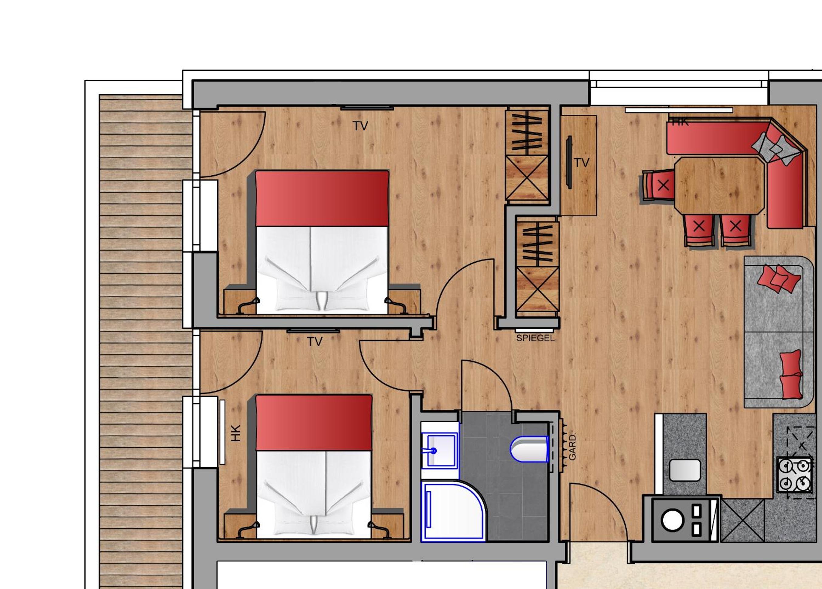 Two-Bedroom Apartment photo 3