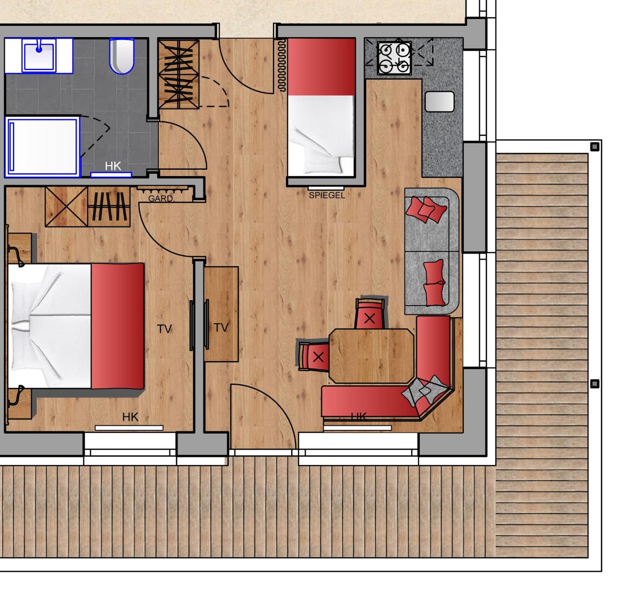 One-Bedroom Apartment photo 2