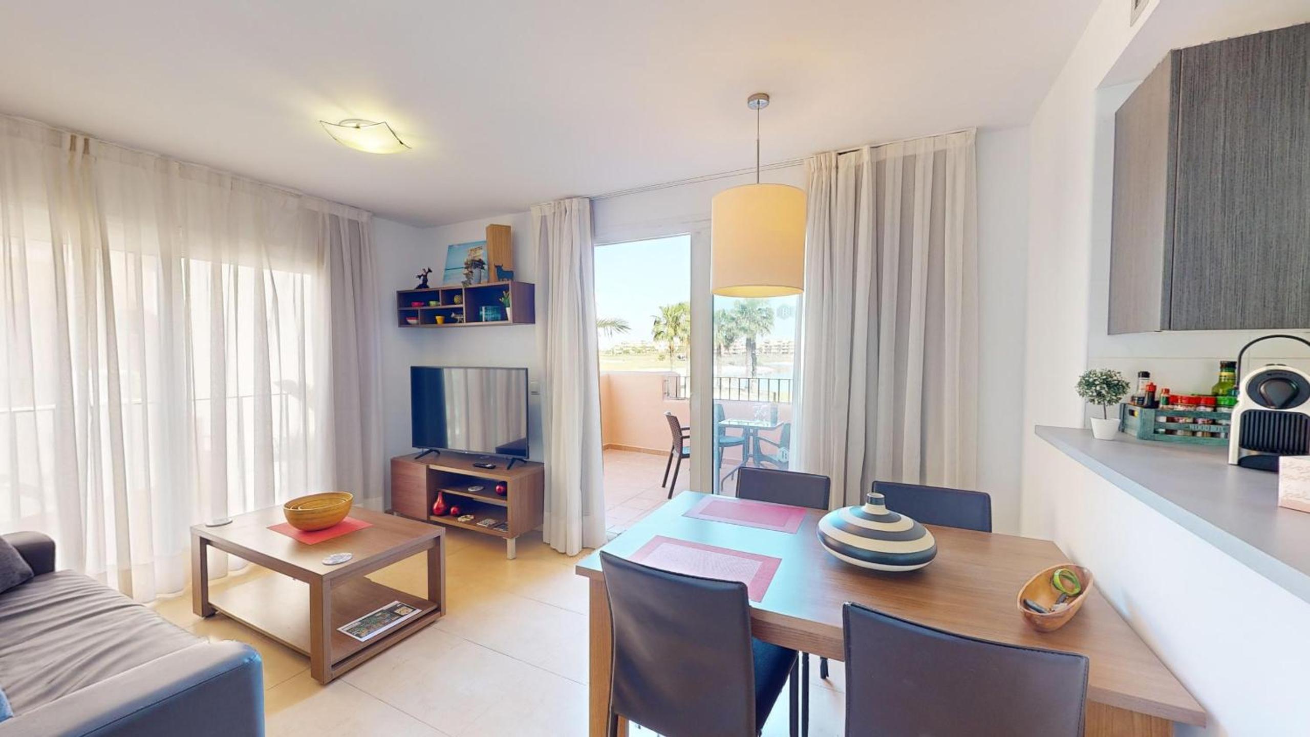 Apartamento de una habitación con vista.