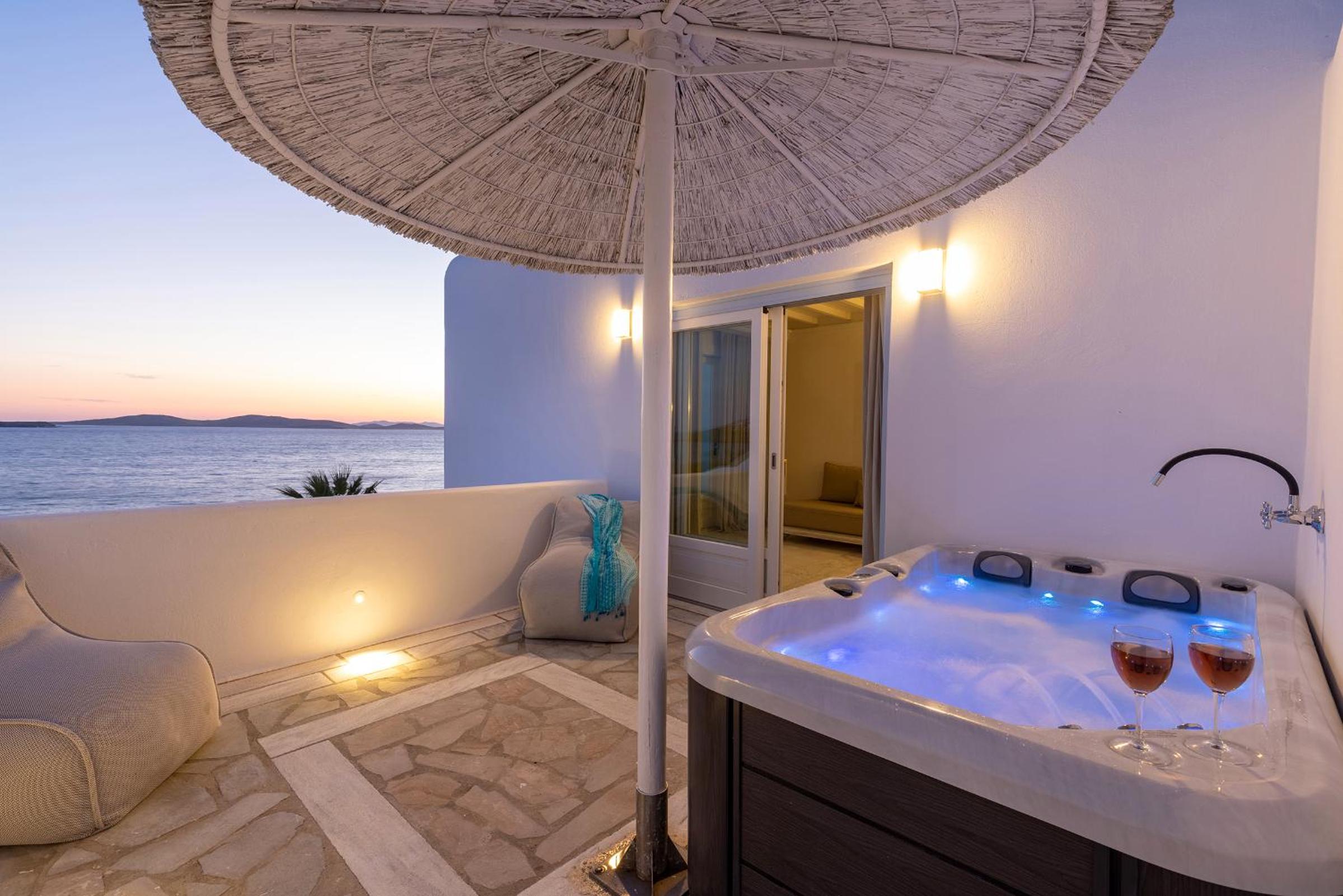 Signature Aegean Room with Outdoor Jetted Tub and Sea View - Photo 6