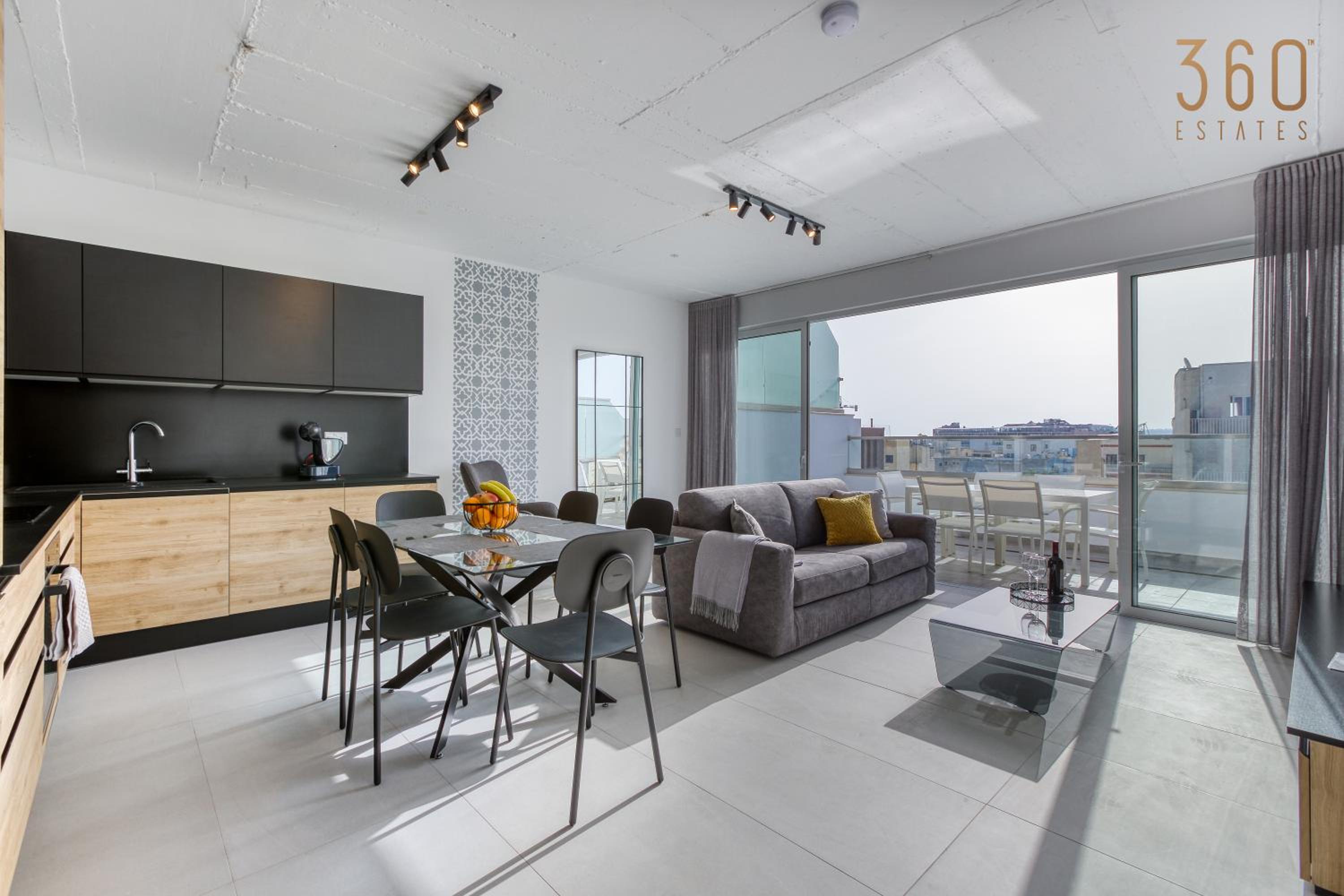 Two-Bedroom Apartment with Terrace