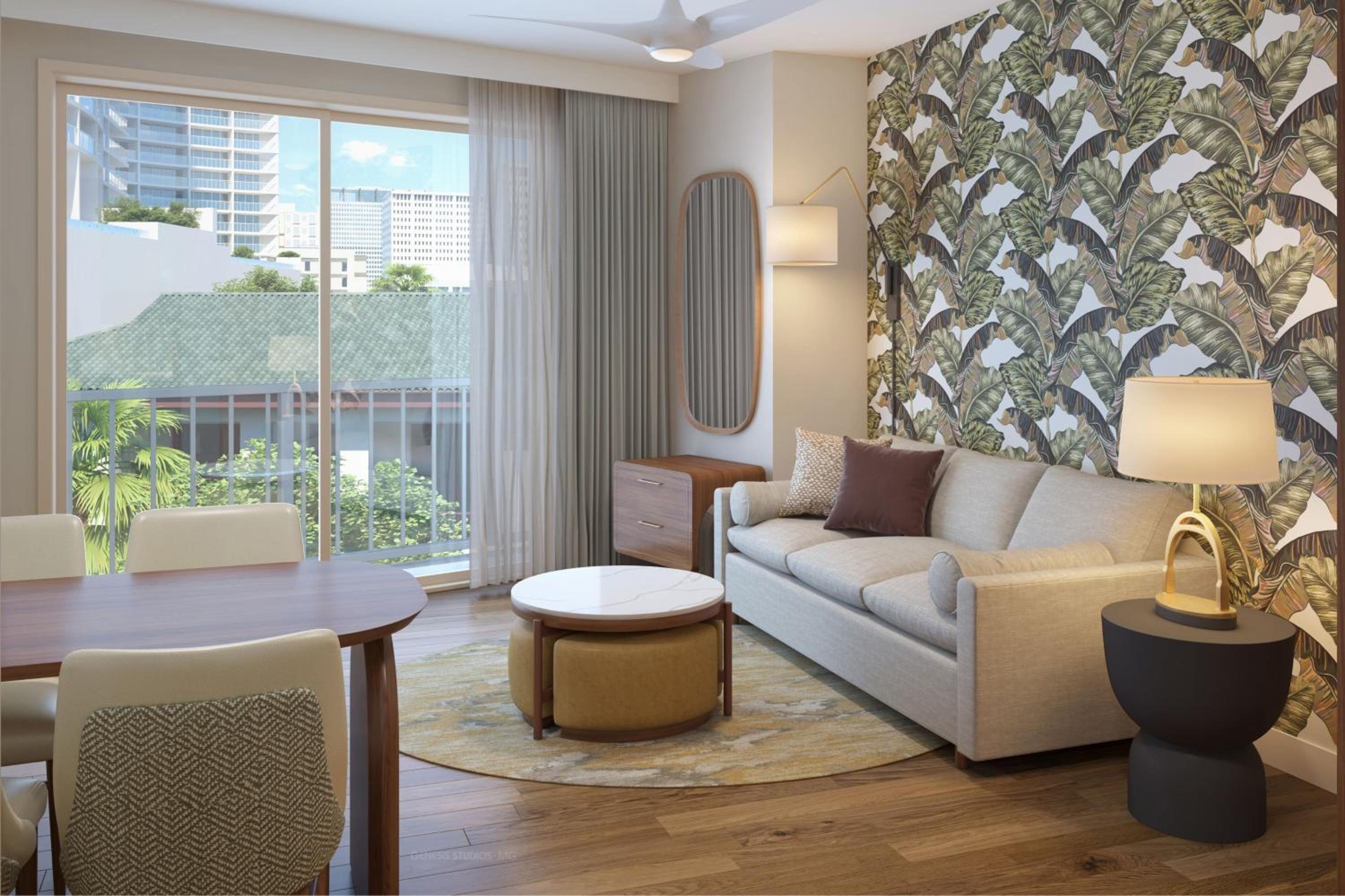 One-Bedroom Double Suite with Sofa Bed