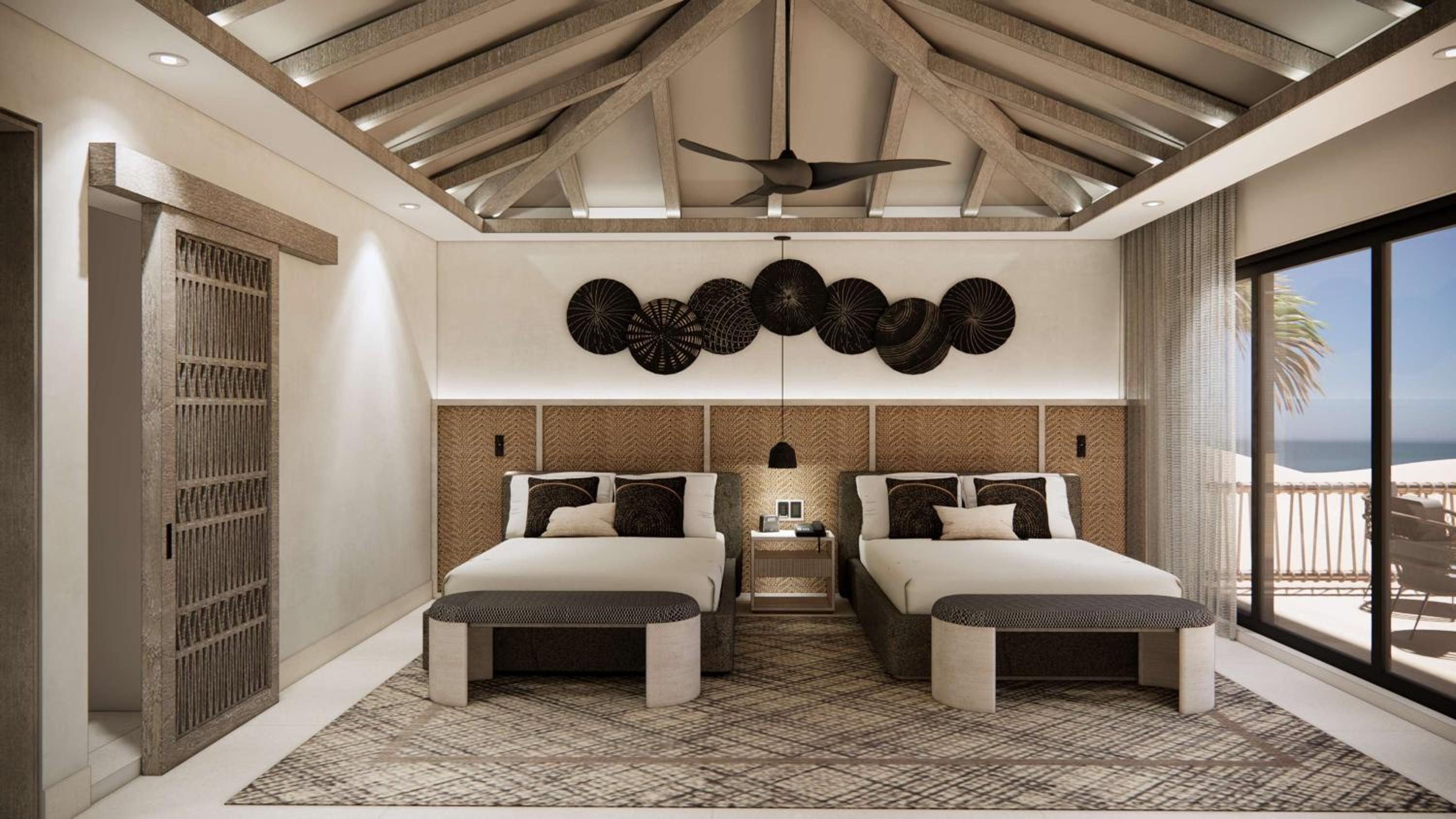 Club Azure Queen Bungalow with Two Queen Beds - Oceanfront