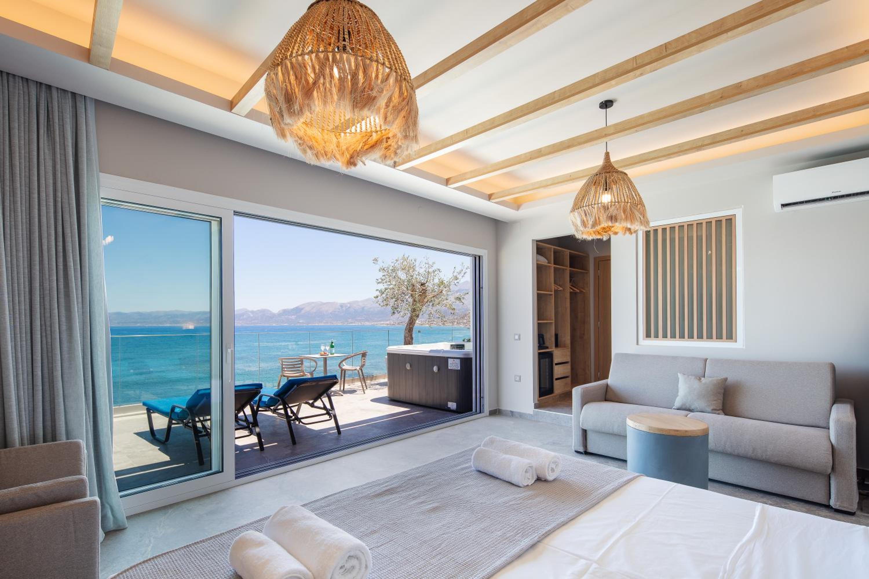 Master Suite with Panoramic Sea View & Outdoor Jetted Tub