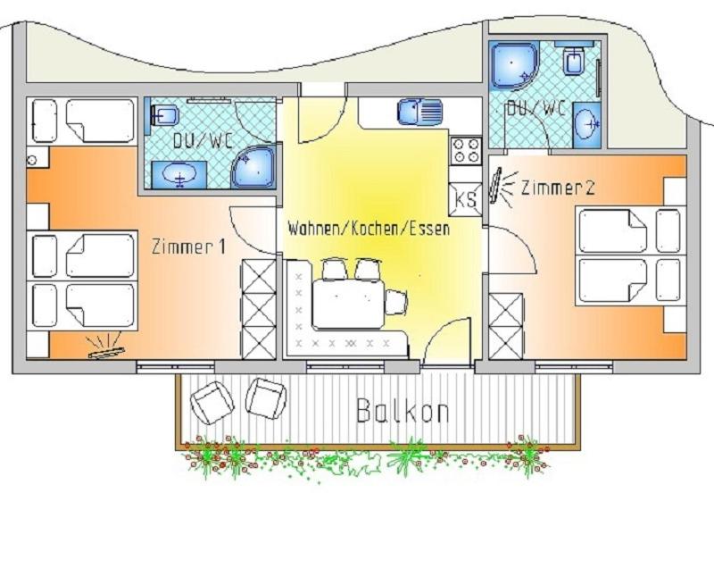 Two-Bedroom Apartment with Balcony photo 3