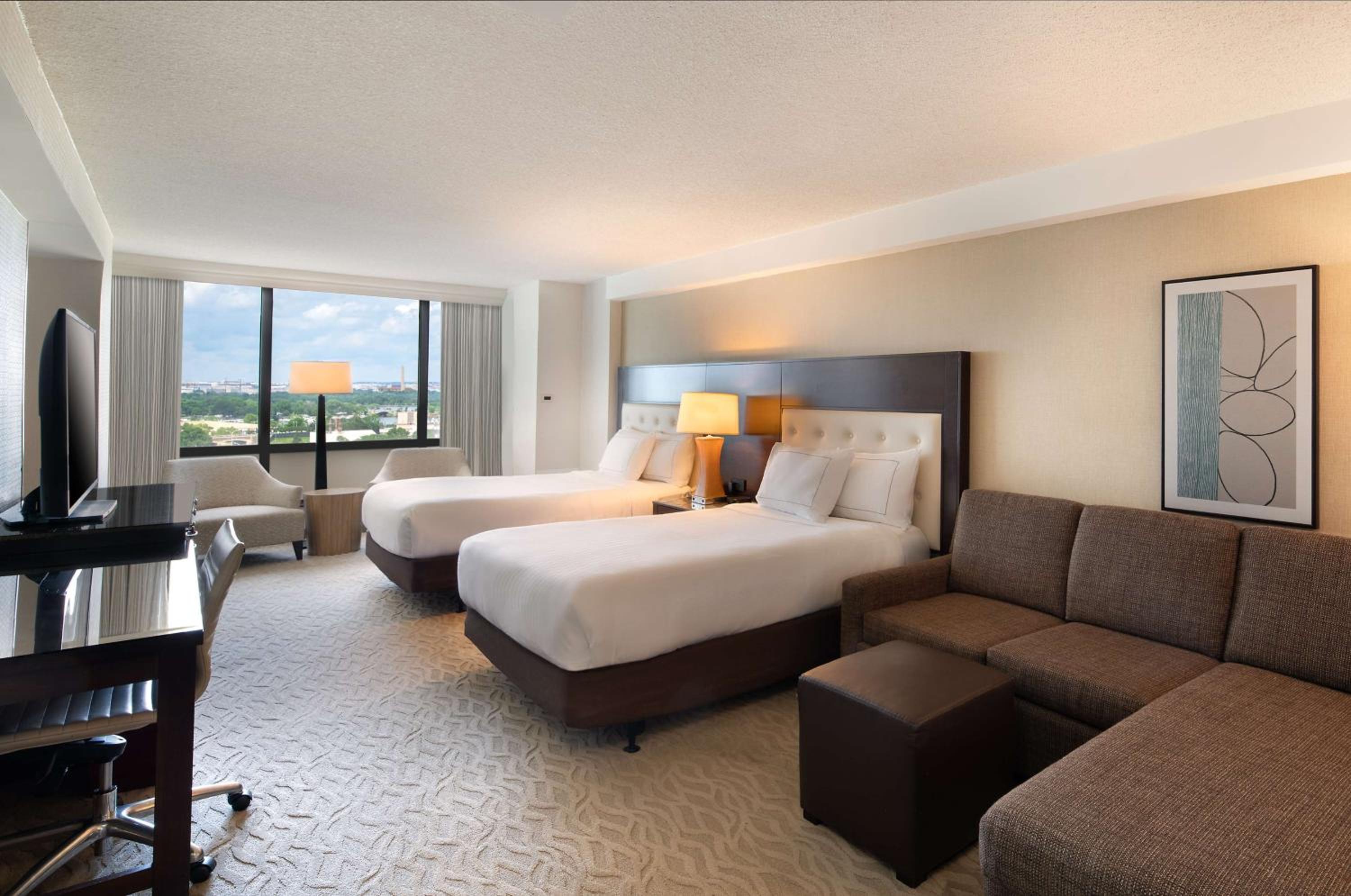 Large Room with Two Full Beds, Sofa Bed and View - Photo 2