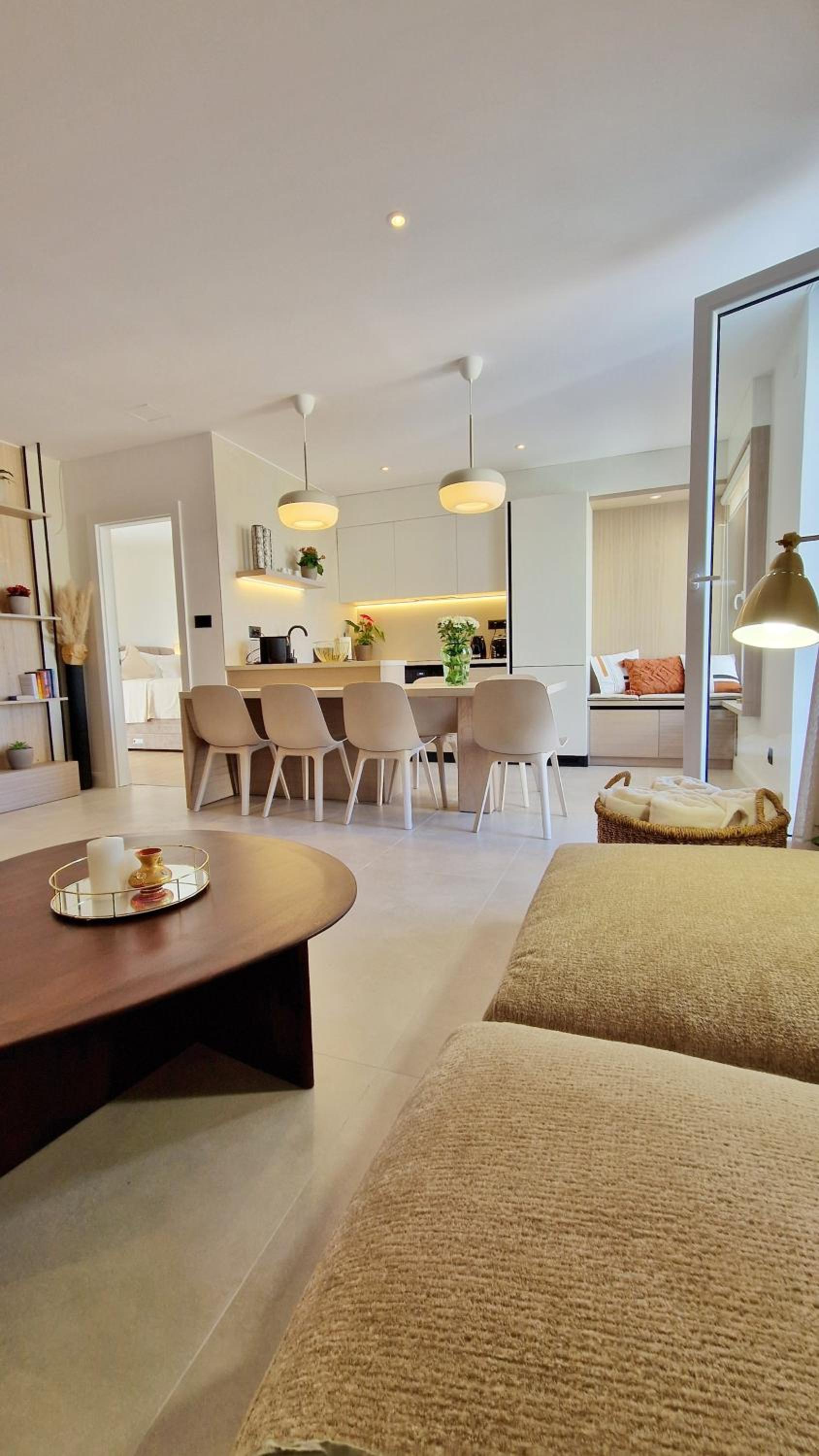 Four-Bedroom Apartment with Balcony 