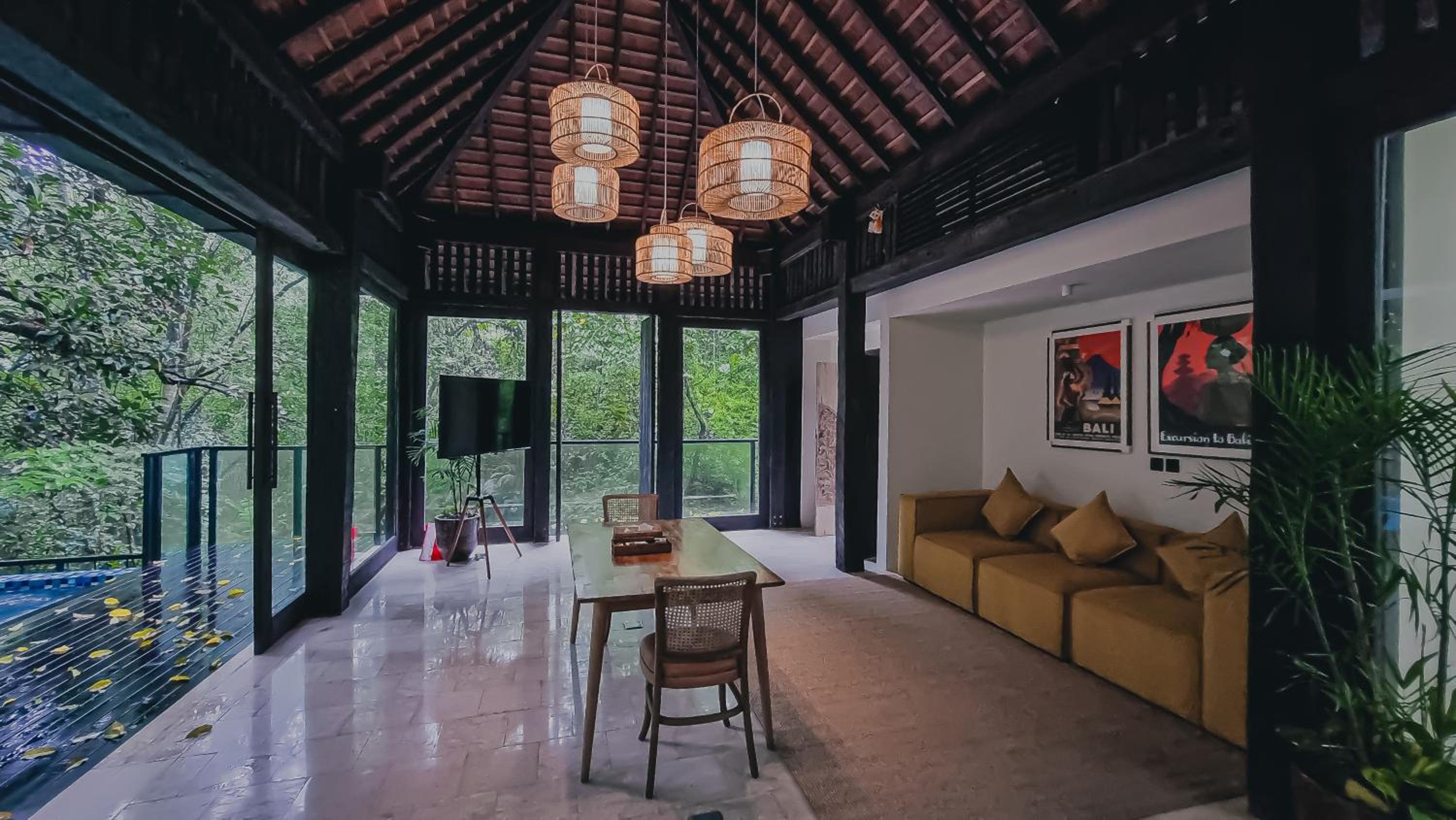 Two Bedroom Presidential Villa with River View, Heated Pool and Living Room