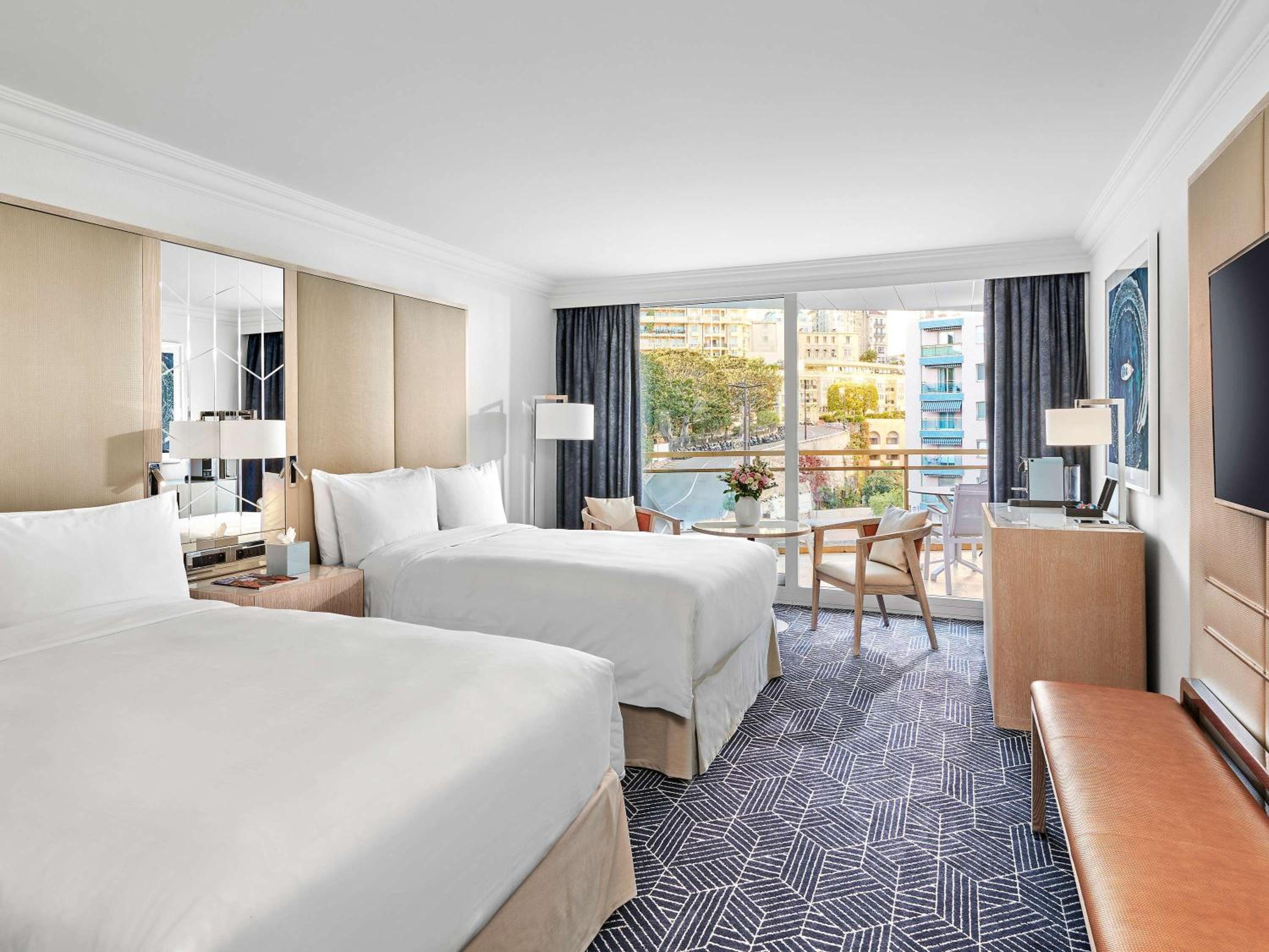 Hairpin Room with City View with Two Double Beds