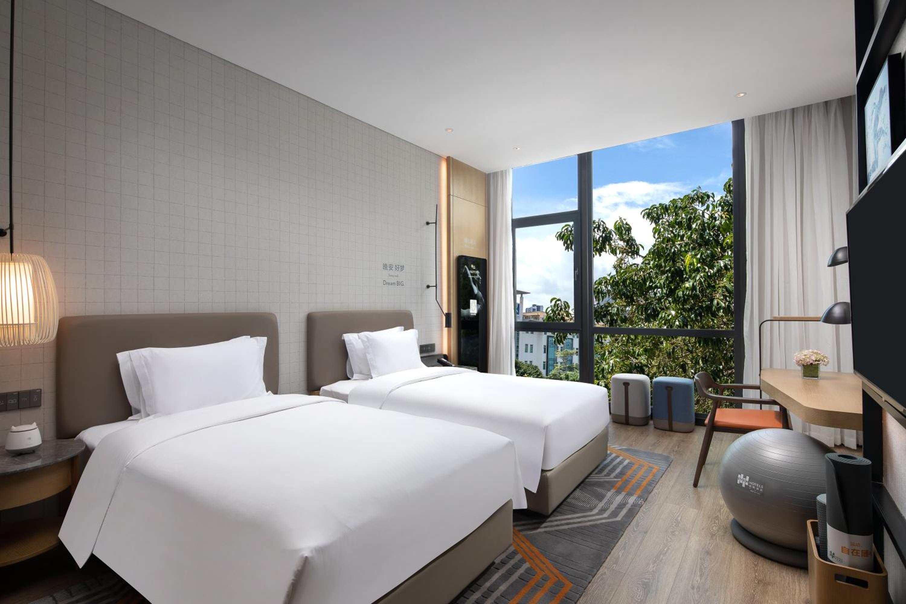 Premium Double Room with Two Double Beds and City View - Photo 8