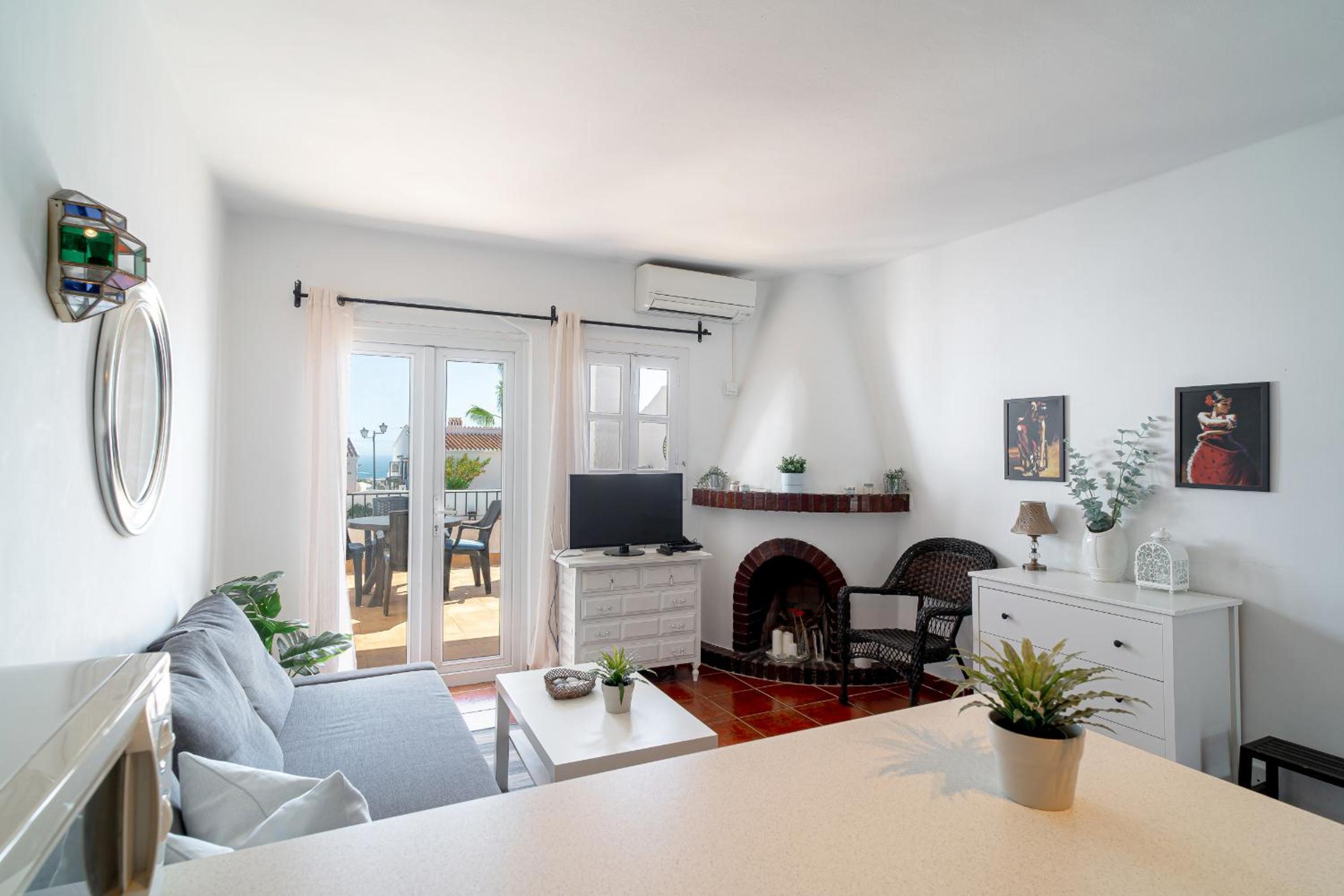 Apartamento con vista a la piscina