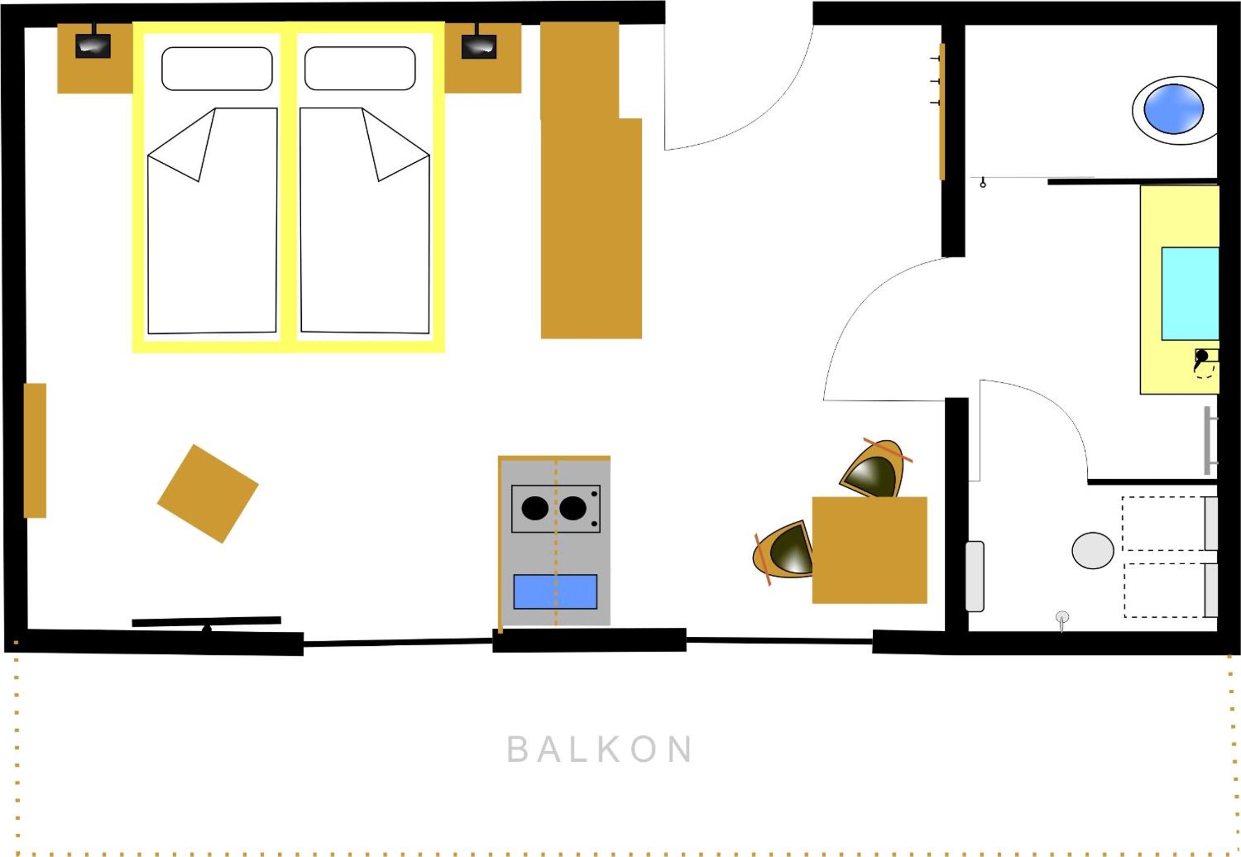 Deluxe Double or Twin Room with Mountain View photo 3